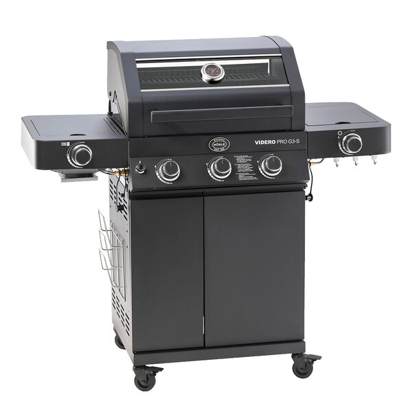 Videro PRO G3-S Vario+ gassgrill 17000W svart