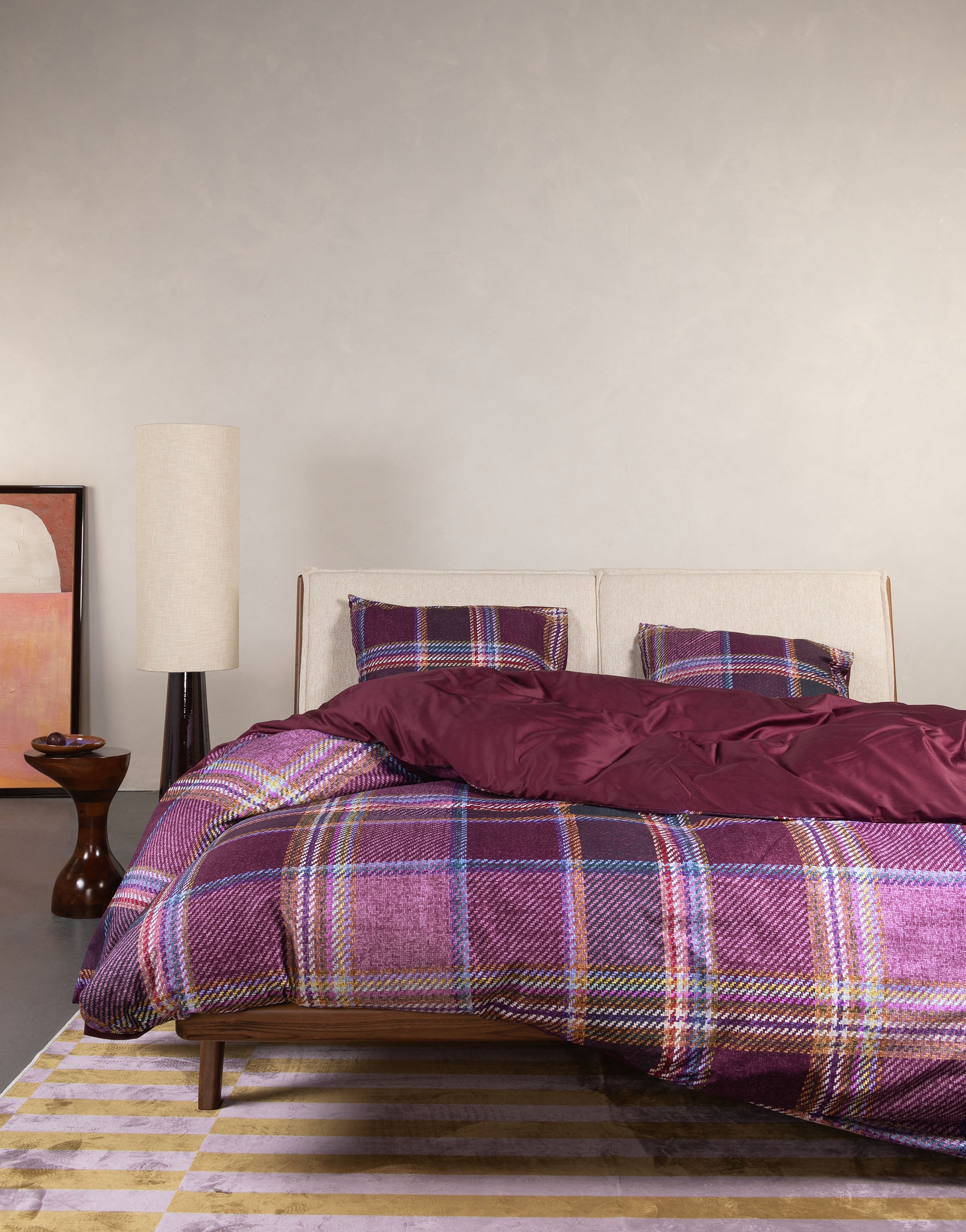 Essenza Meau Dekbedovertrek 240 x 220 220 cm - Mauve Wine