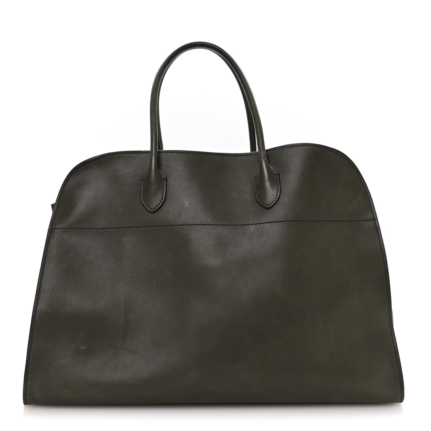 Polished Saddle Calfskin Soft Margaux 17 Koala Grey