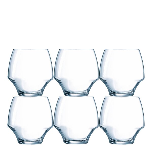 Open Up vannglass 6 stk 38 cl klar