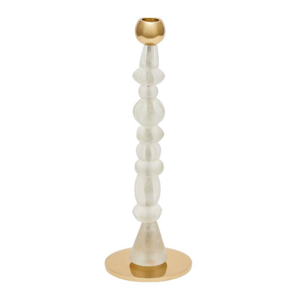 Beads lysestake S 34 cm hvit