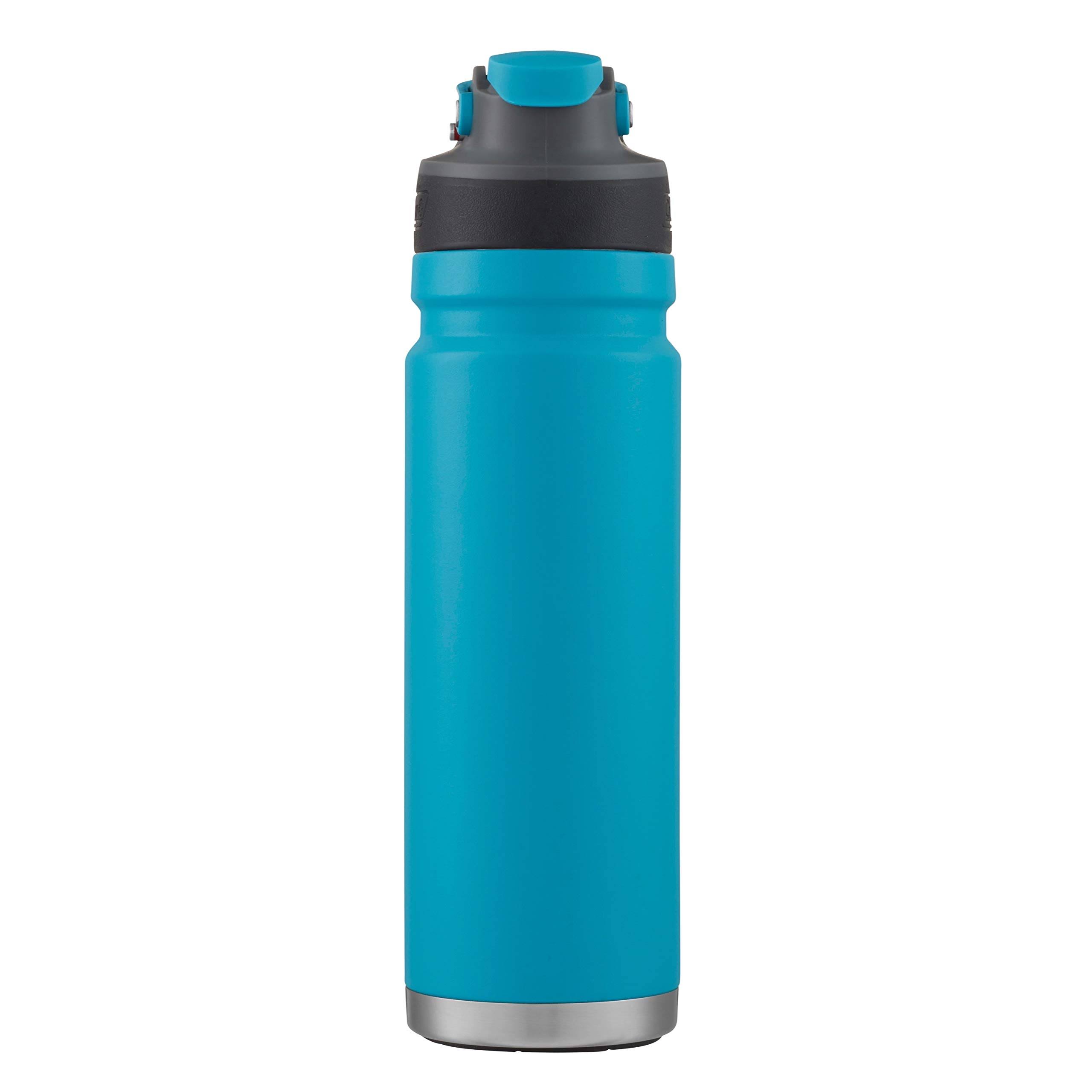 Coleman Freeflow Autoseal Insulated Stainless Steel Water Bottle, 24oz, Caribbean Sea