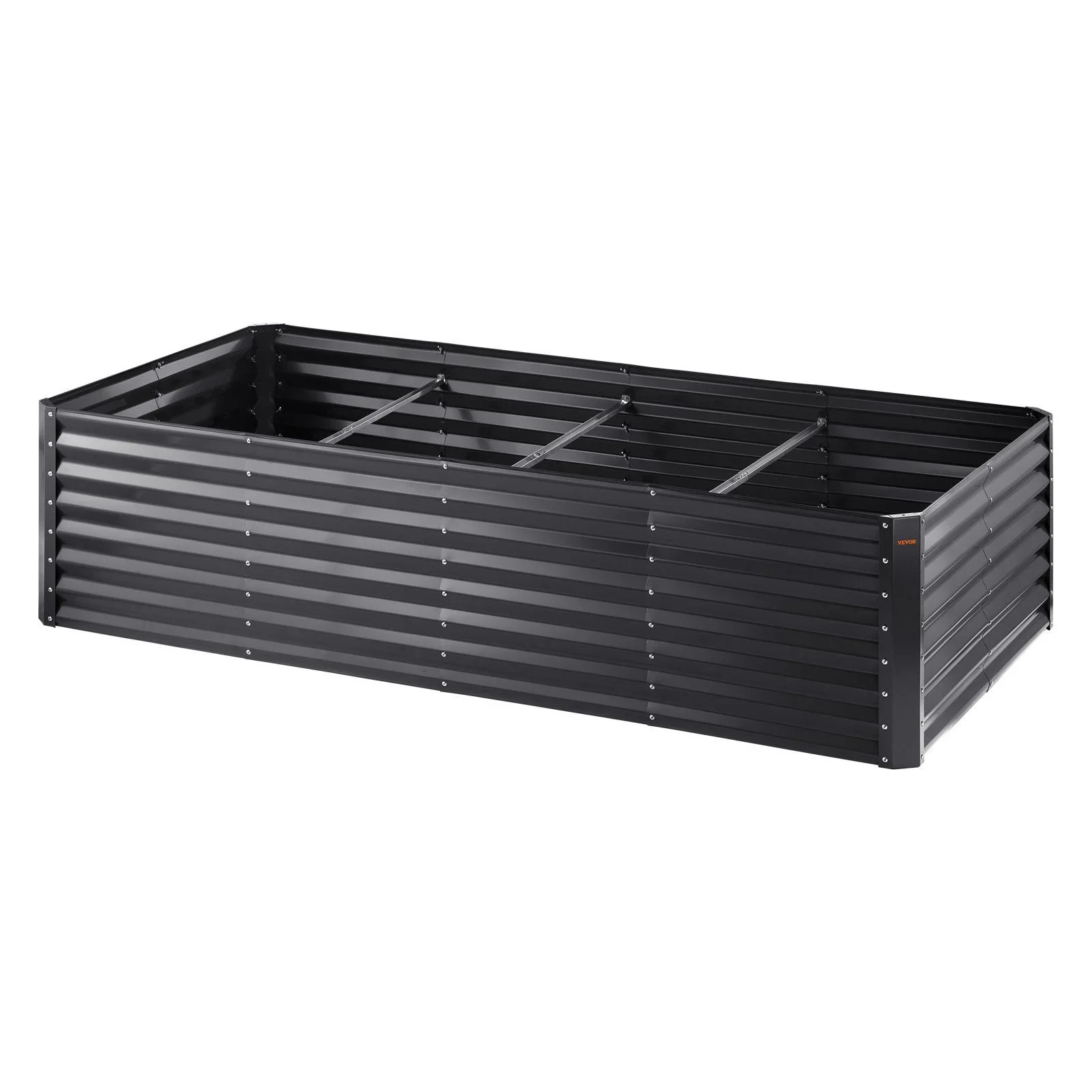 Galvanized Raised Garden Bed Planter Box 94.5x47.2x23.6 Flower Vegetable