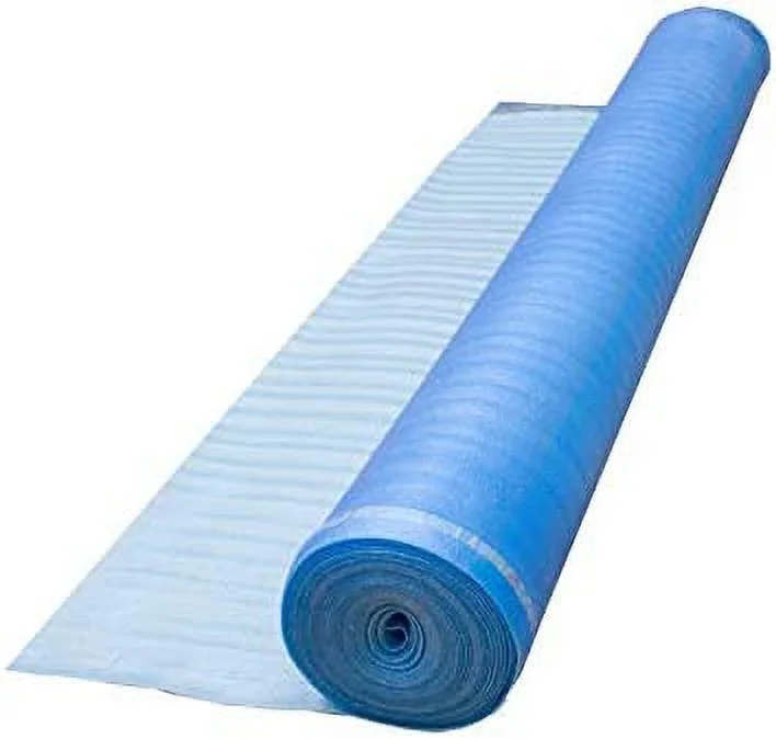 3in1 Vapor Barrier Flooring Underlayment w/Overlap and pre-Attached Tape Strip - 2mm 500sq.ft (Bundle 5 Rolls Each 100 sg.ft.) - Image 2