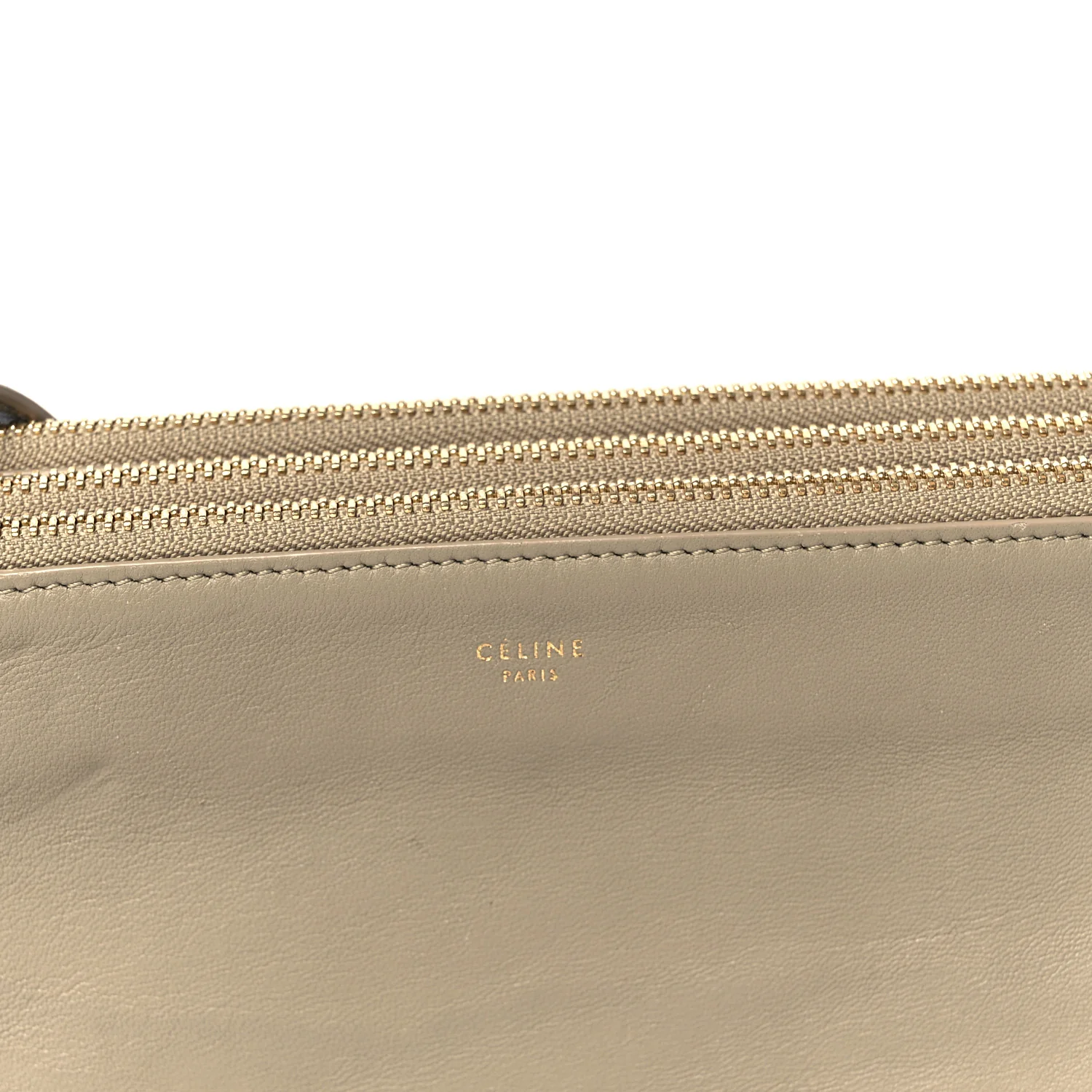 Lambskin Large Trio Crossbody Bag Beige