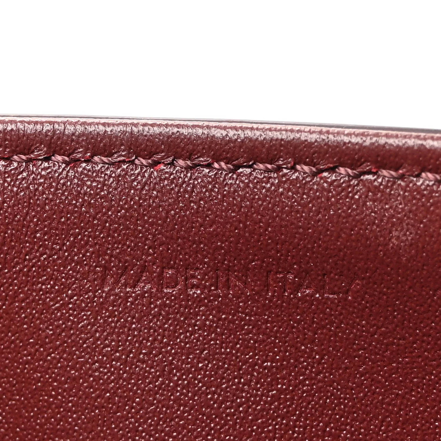 Shiny Calfskin Teen Triomphe Light Burgundy