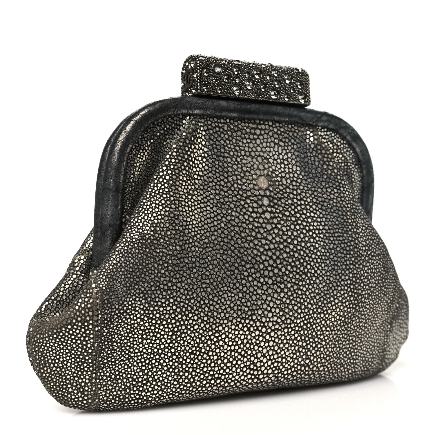 Stingray Degrade Frame Clutch Silver