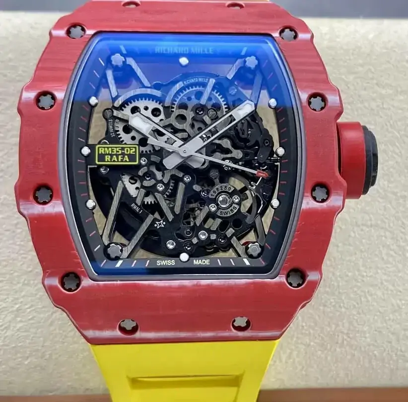 Richard Mille RM35-02 T+ Factory Red Carbon Fiber Case