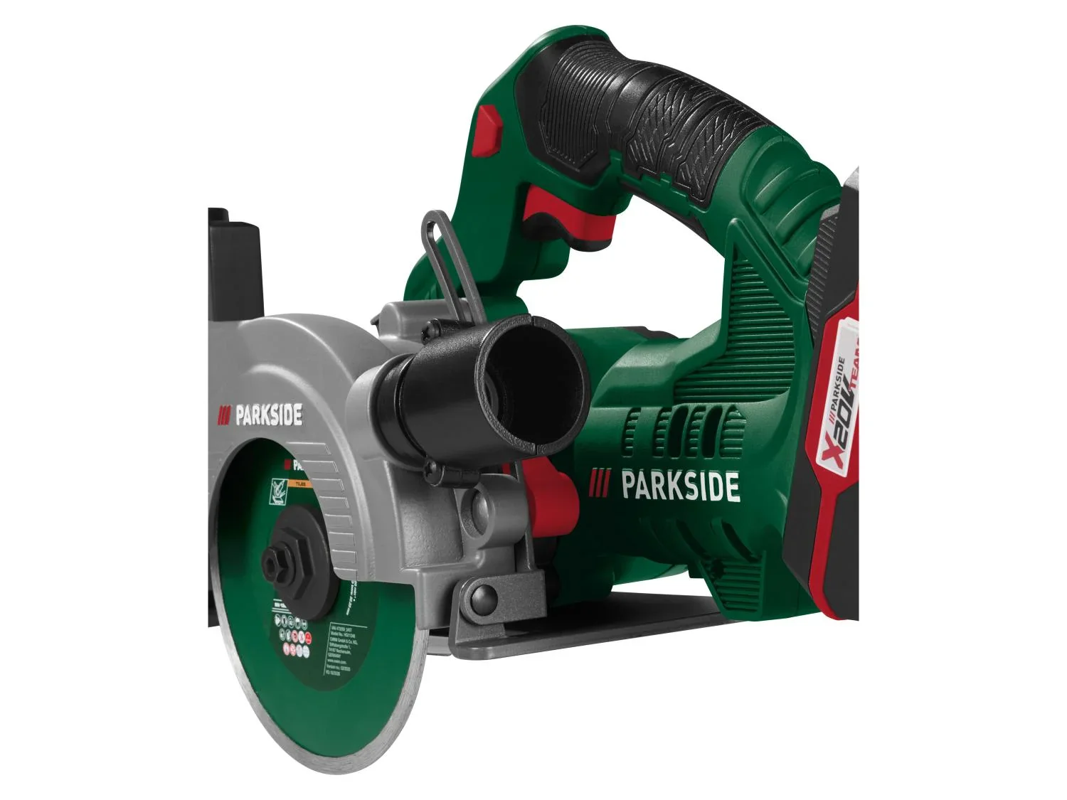 PARKSIDE Set coupe-carrelage sans fil + Batterie + Chargeur, 20 V