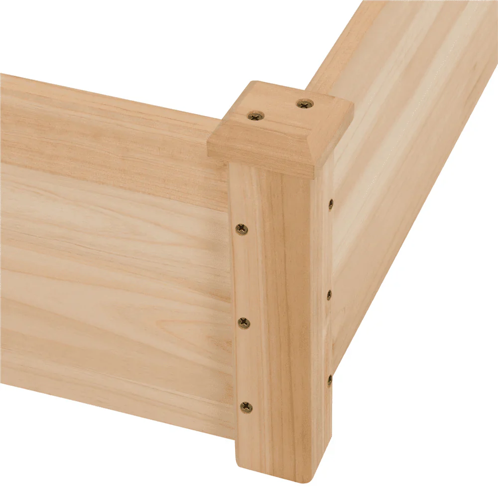 Yaheetech Wooden Raised Garden Bed, Natural Wood