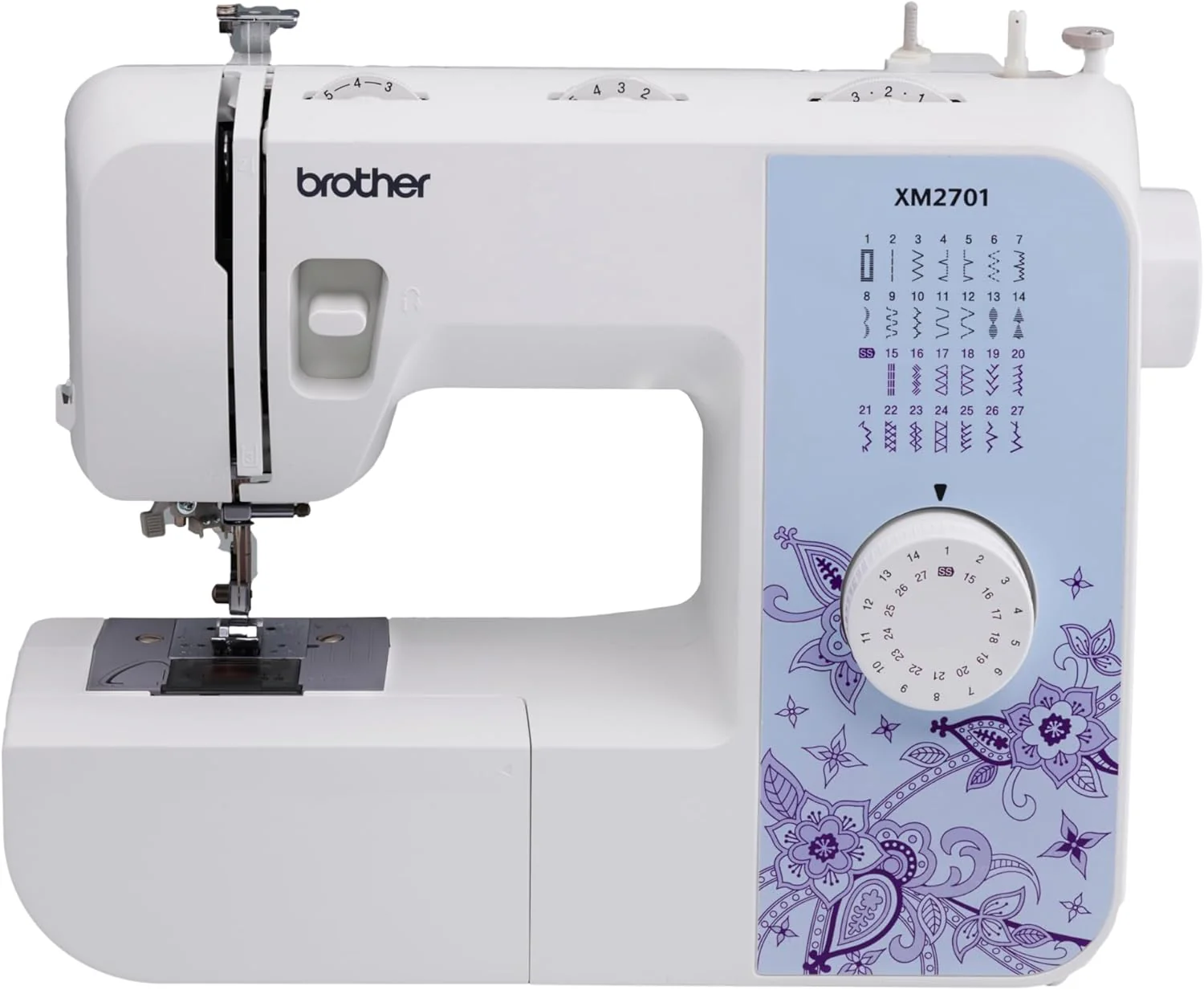 Machine à coudre Brother XM2701, légère, complète, 27 points, 6 pieds inclus