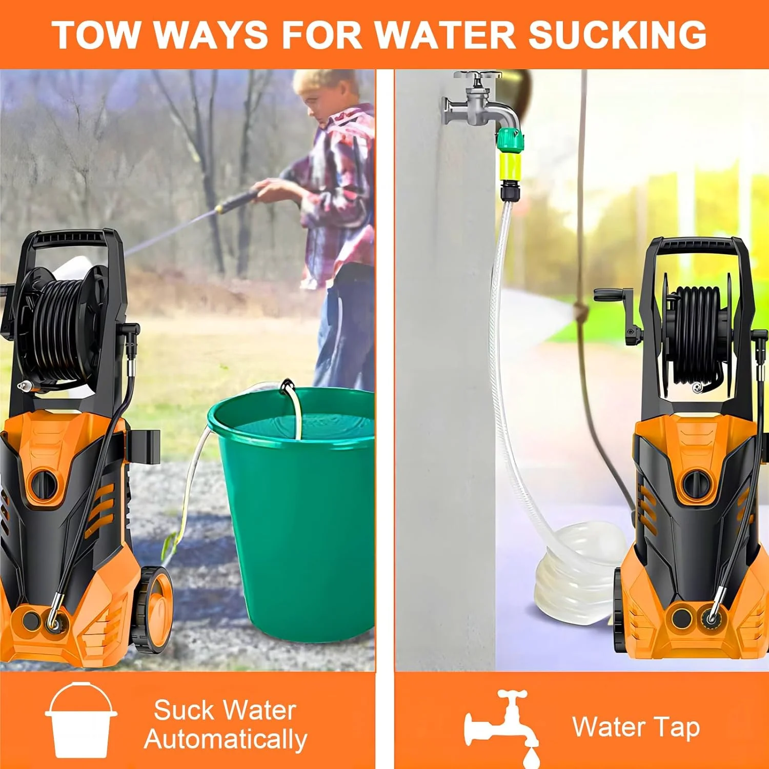 3000 PSI Electric Pressure Washer for Household, Great for Cars, Patios, Siding, Driveways - Image 5