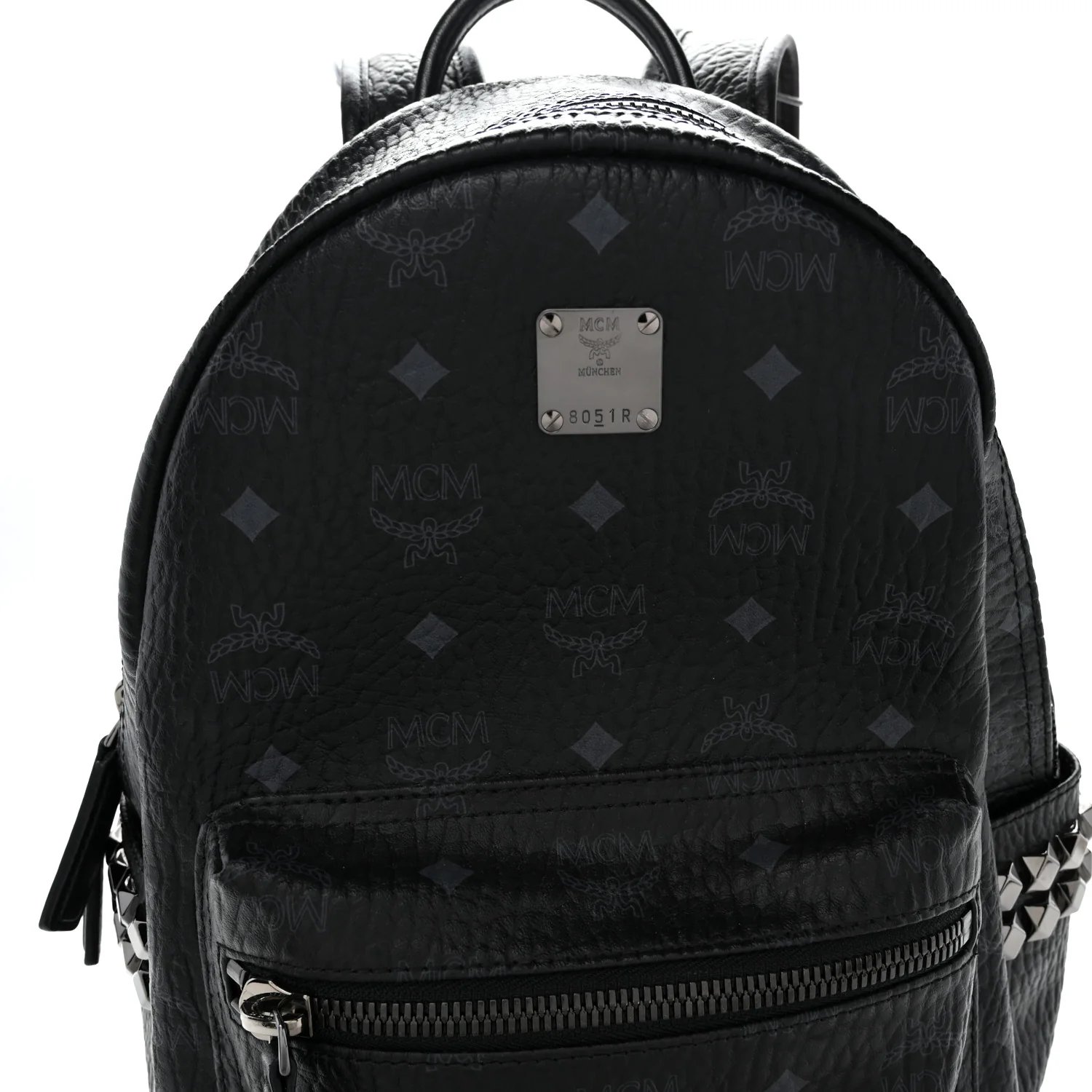 Visetos Small Side Stud Stark Backpack Black