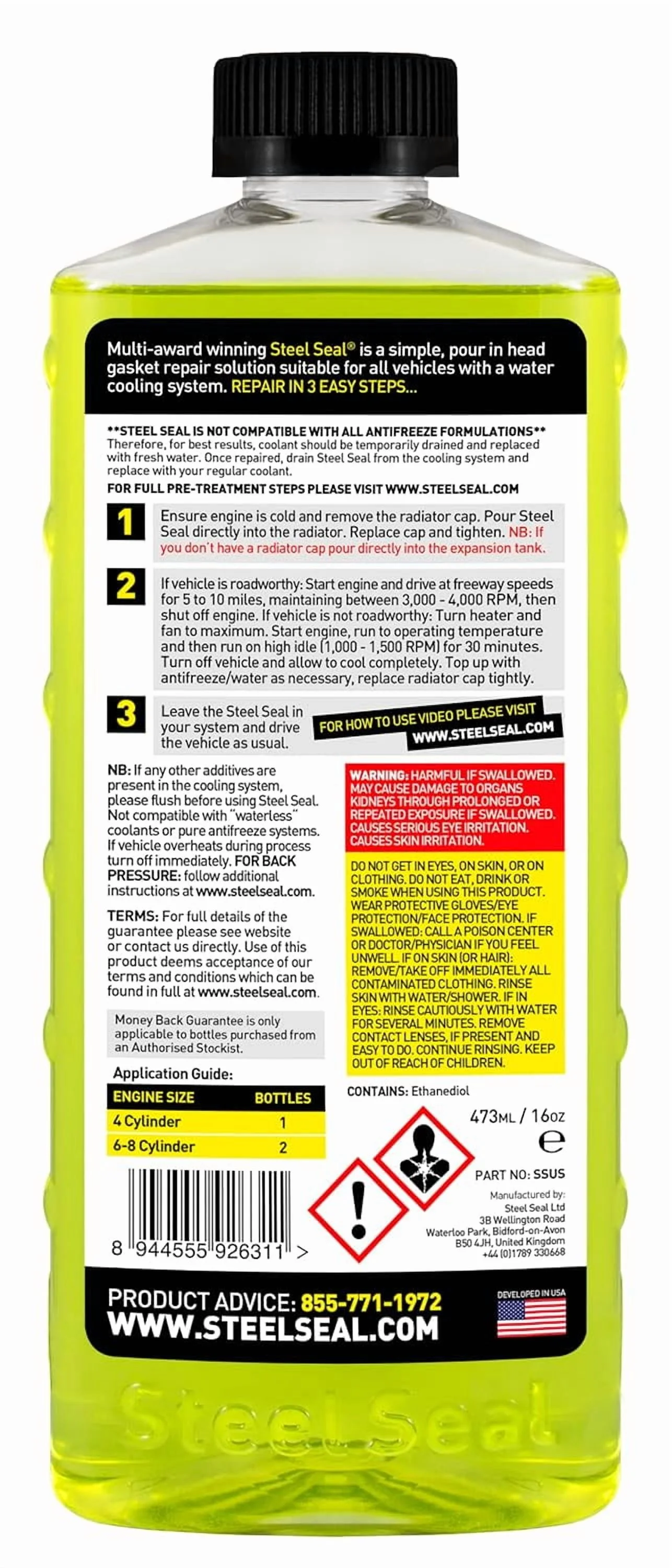 Blown Head Gasket Fix Repair Sealer for 4 Cylinder Engines - Image 2