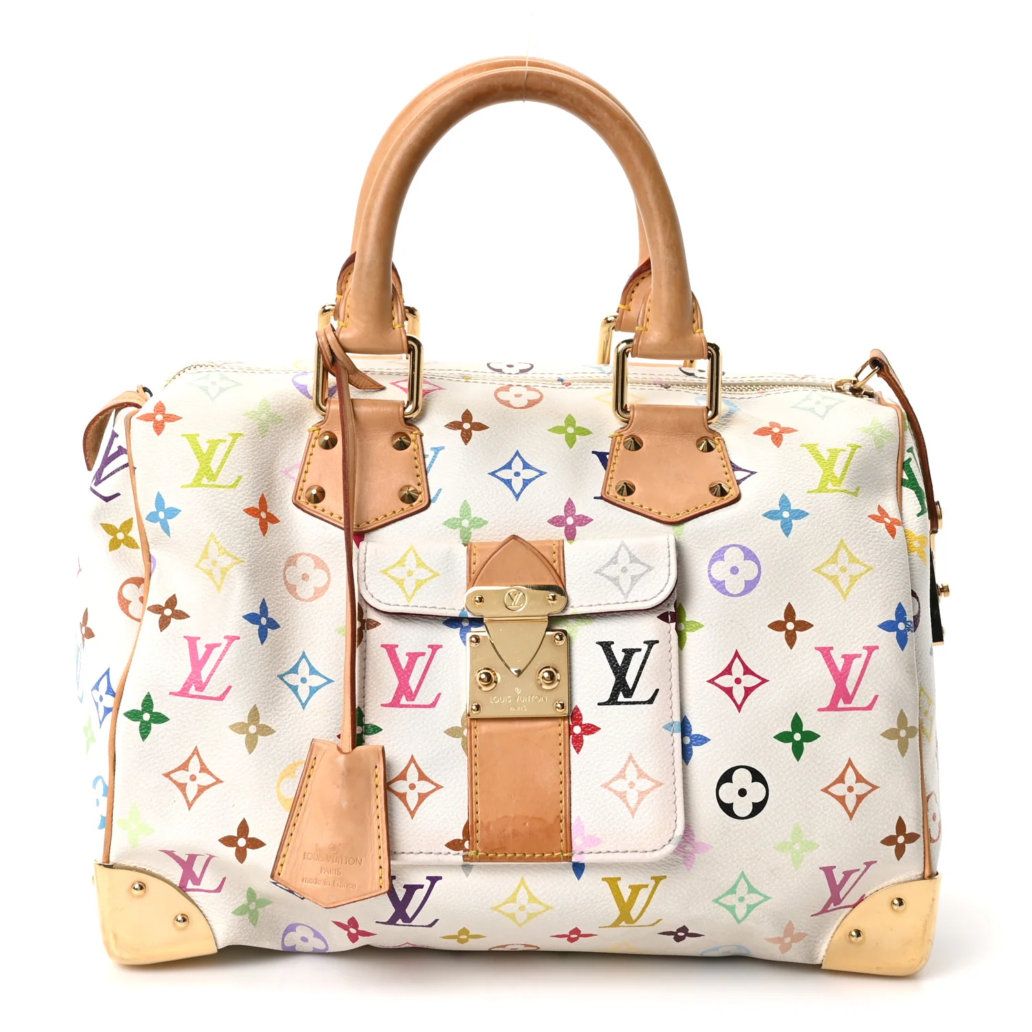 Monogram Multicolor Speedy 30 White