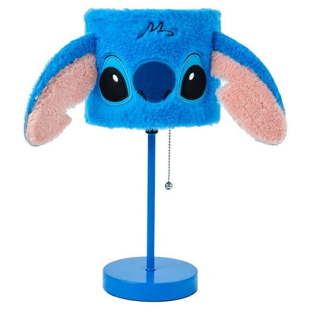 Disney Stitch Plush Shade Stick Lamp, Blue, 15 inch H x 7 inch W, Size: 15 x 7