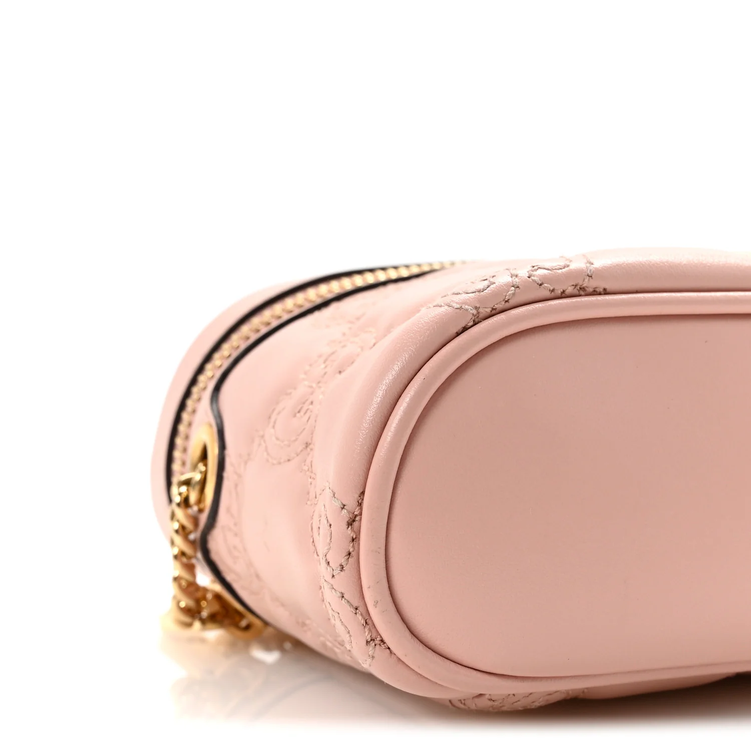 Calfskin GG Matelasse Mini Top Handle Bag Perfect Pink