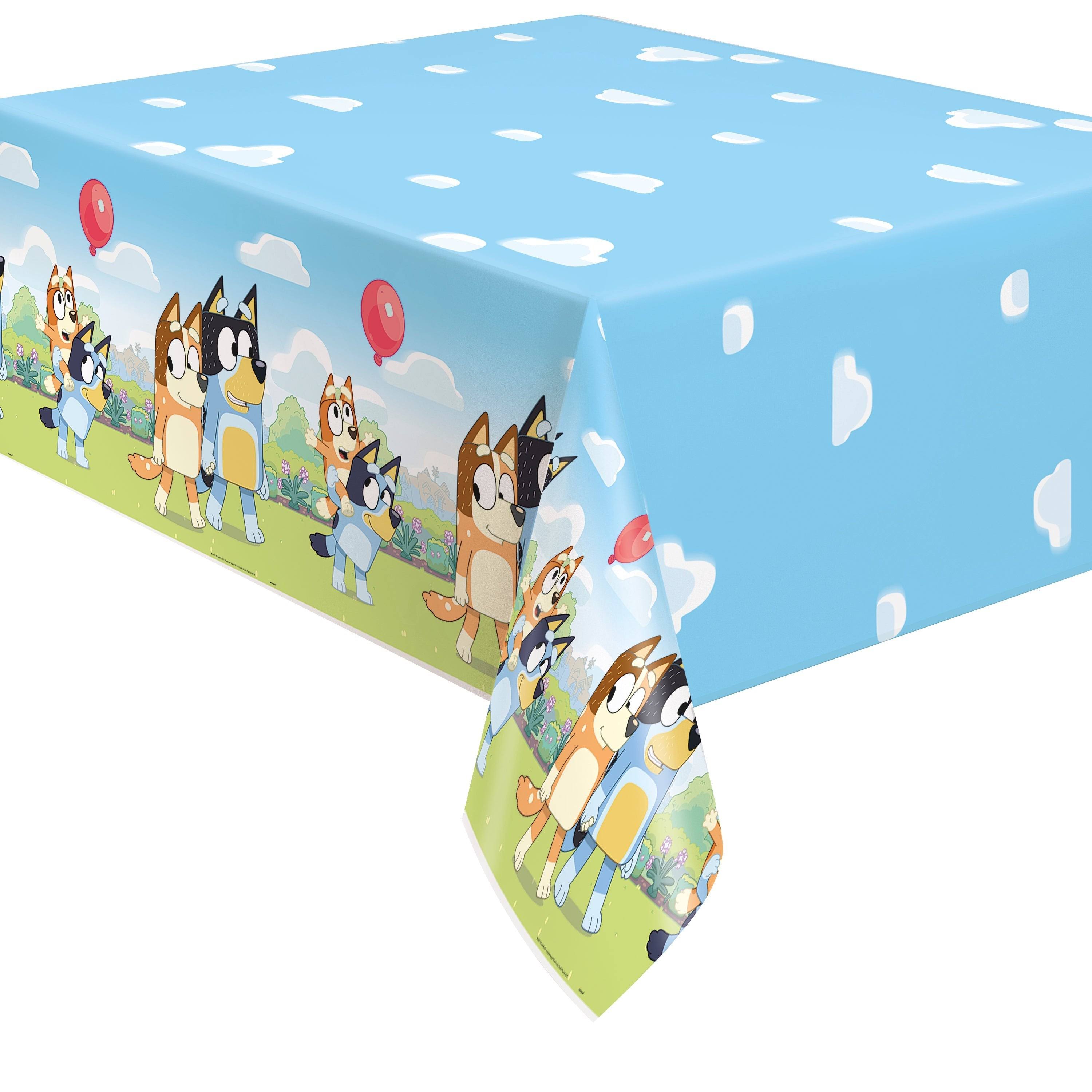 Bluey Plastic Table Cover, Multi Color