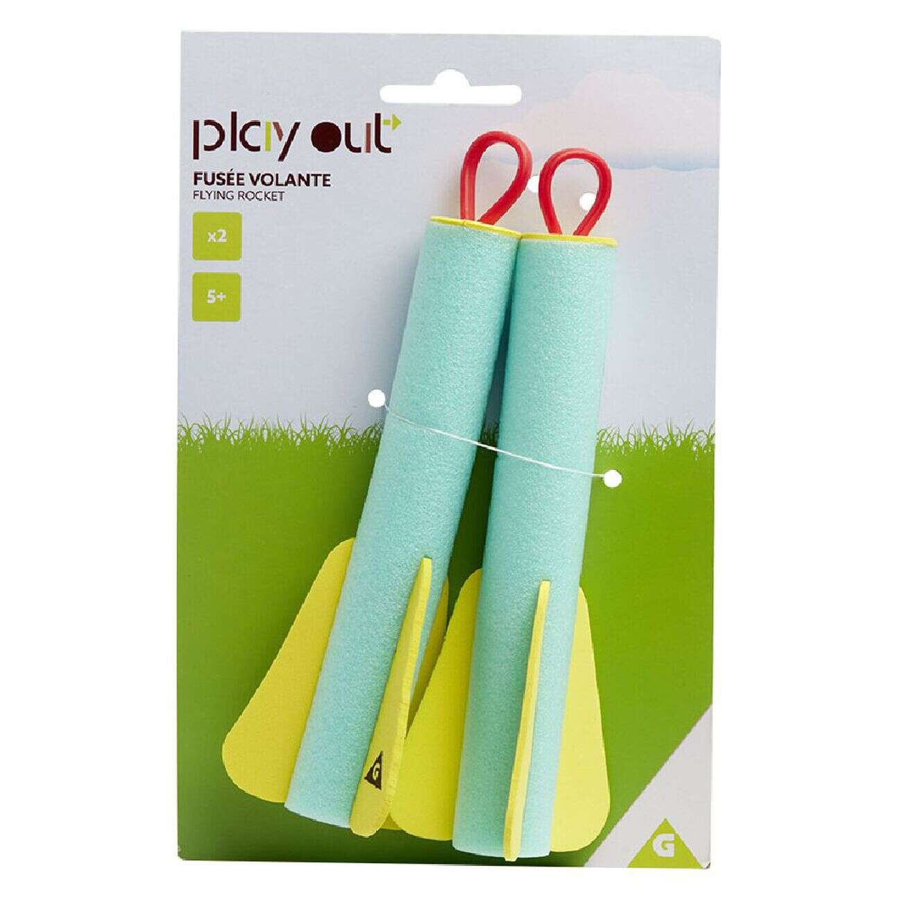 Fusée volante à lancer x2 - Ø6,6xL17,5cm