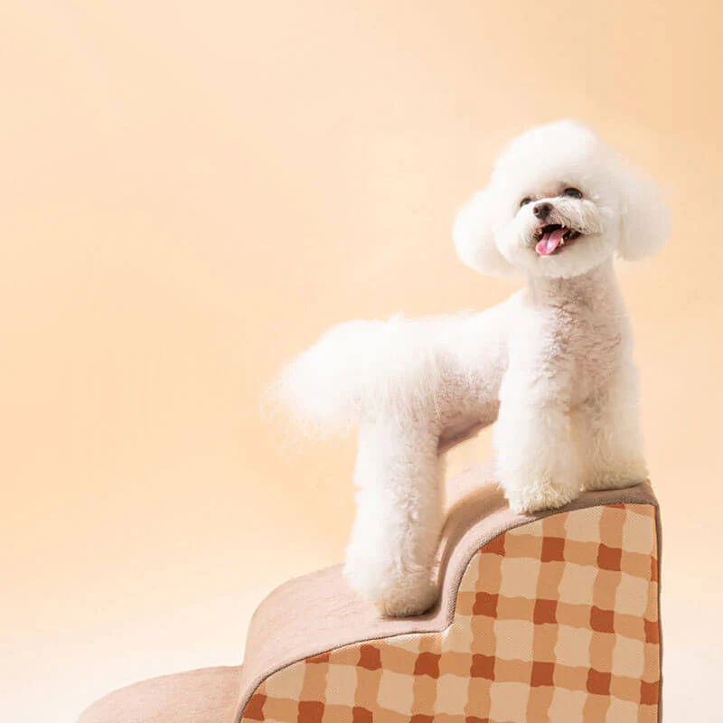 Plain Pattern Pet Climbing Ladder Removable Dog Stairs