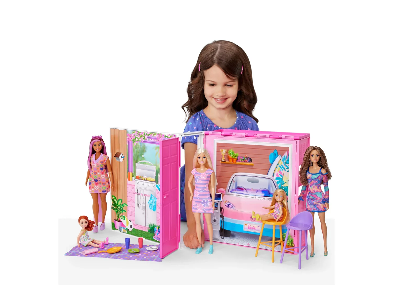 Barbie Maison de vacances avec coffret de poupe