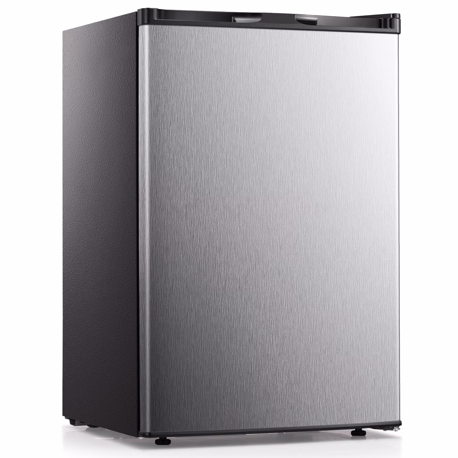 3.2Cu.ft Upright Freezer, Compact Freezer with Removable Shelves, Adjustable Thermostat for Home/Kitchen/Office, SILVER(Silver)