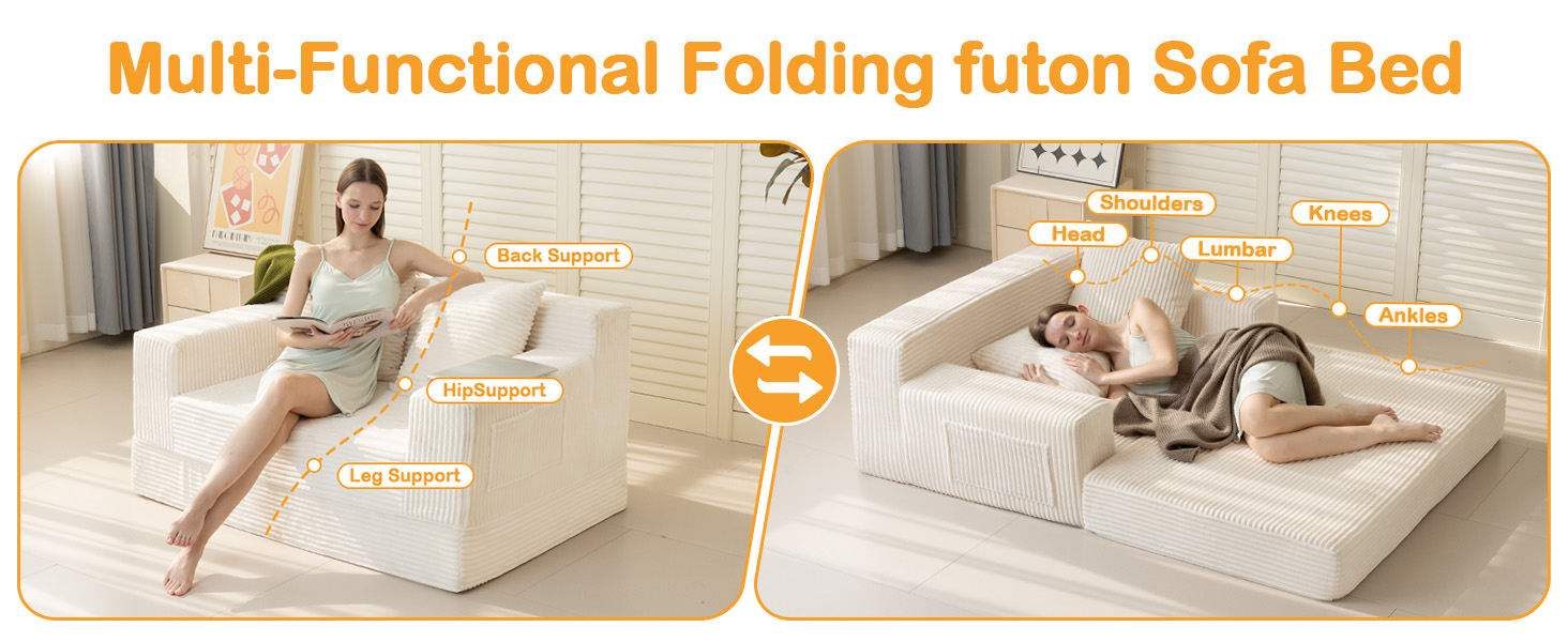Folding futon Sofa Bed