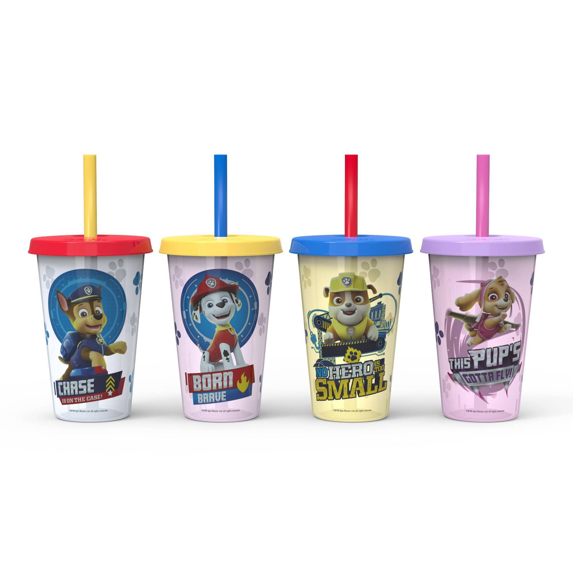 Paw Patrol 16.5oz 4pk Plastic Color Change Tumblers -Zak Designs