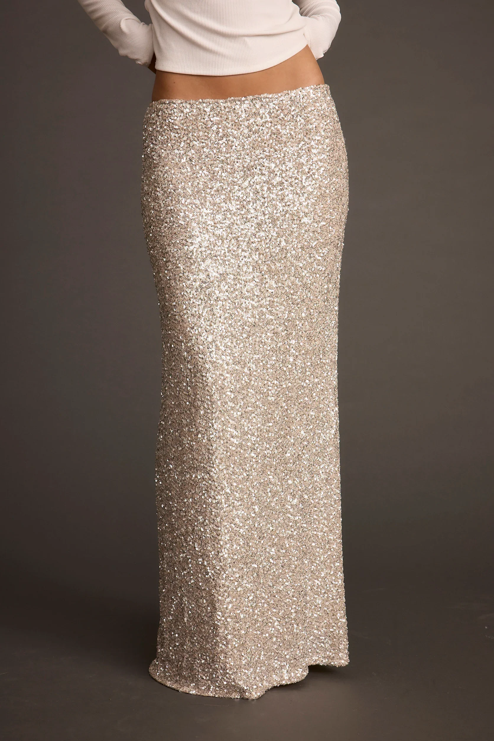 Champagne Nights Maxi Skirt