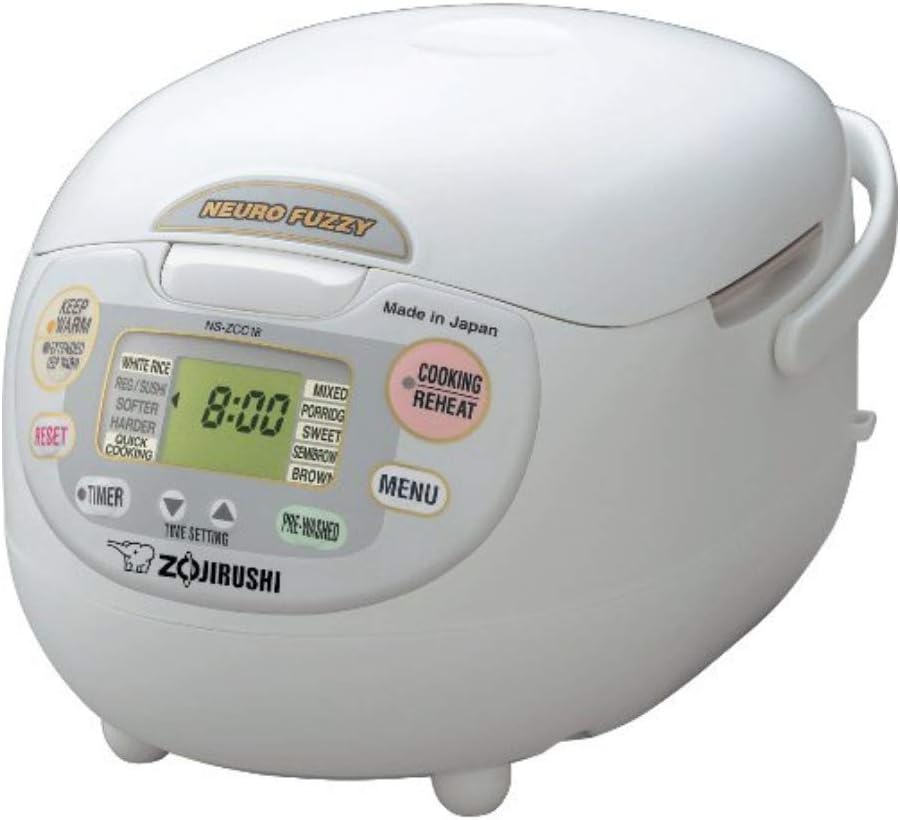 Zojirushi Ns ZCC10 Neuro Fuzzy Rice Cooker and Warmer (White)