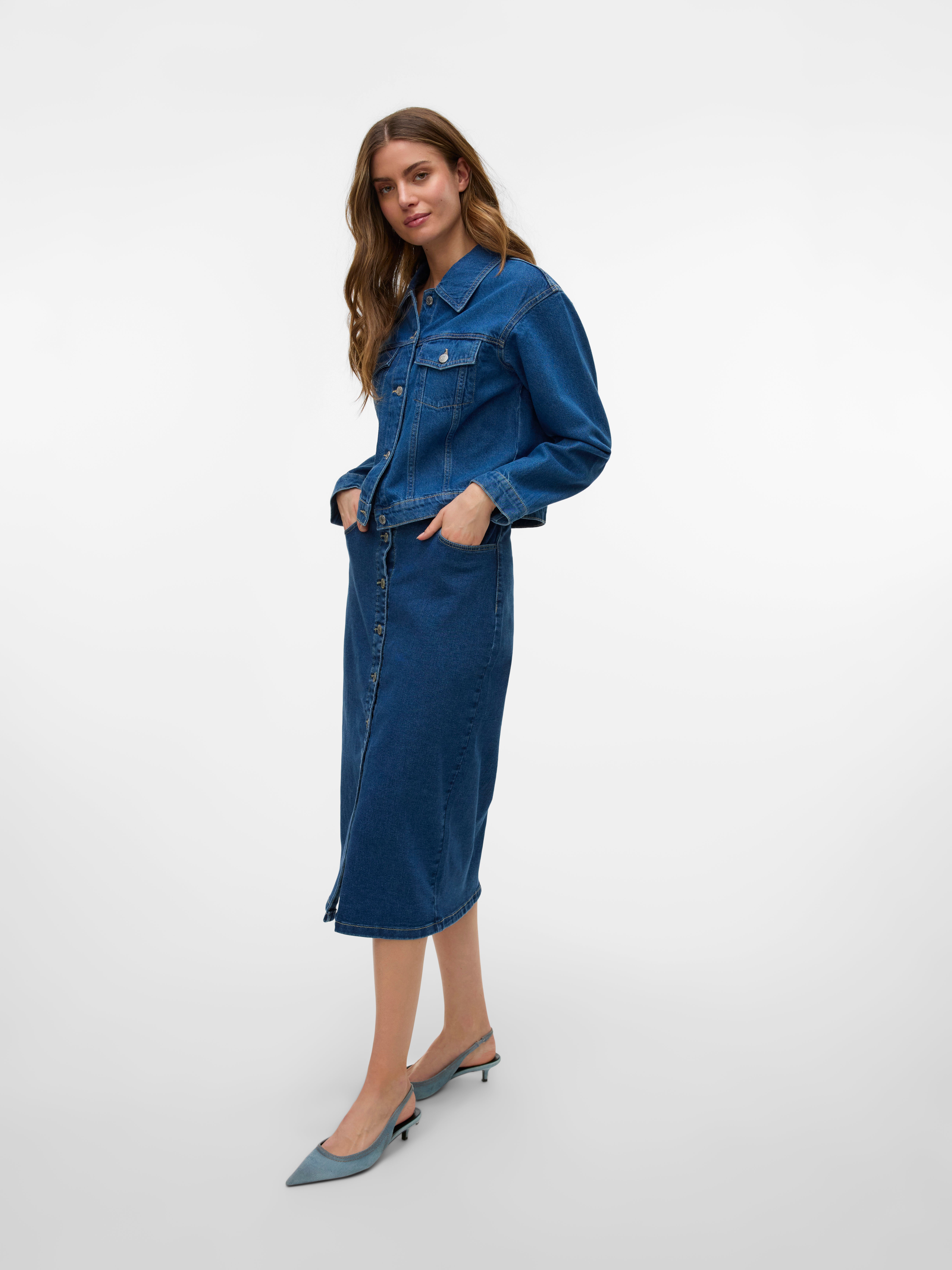 VERO MODA® VMNATTY Mid waist Midi skirt