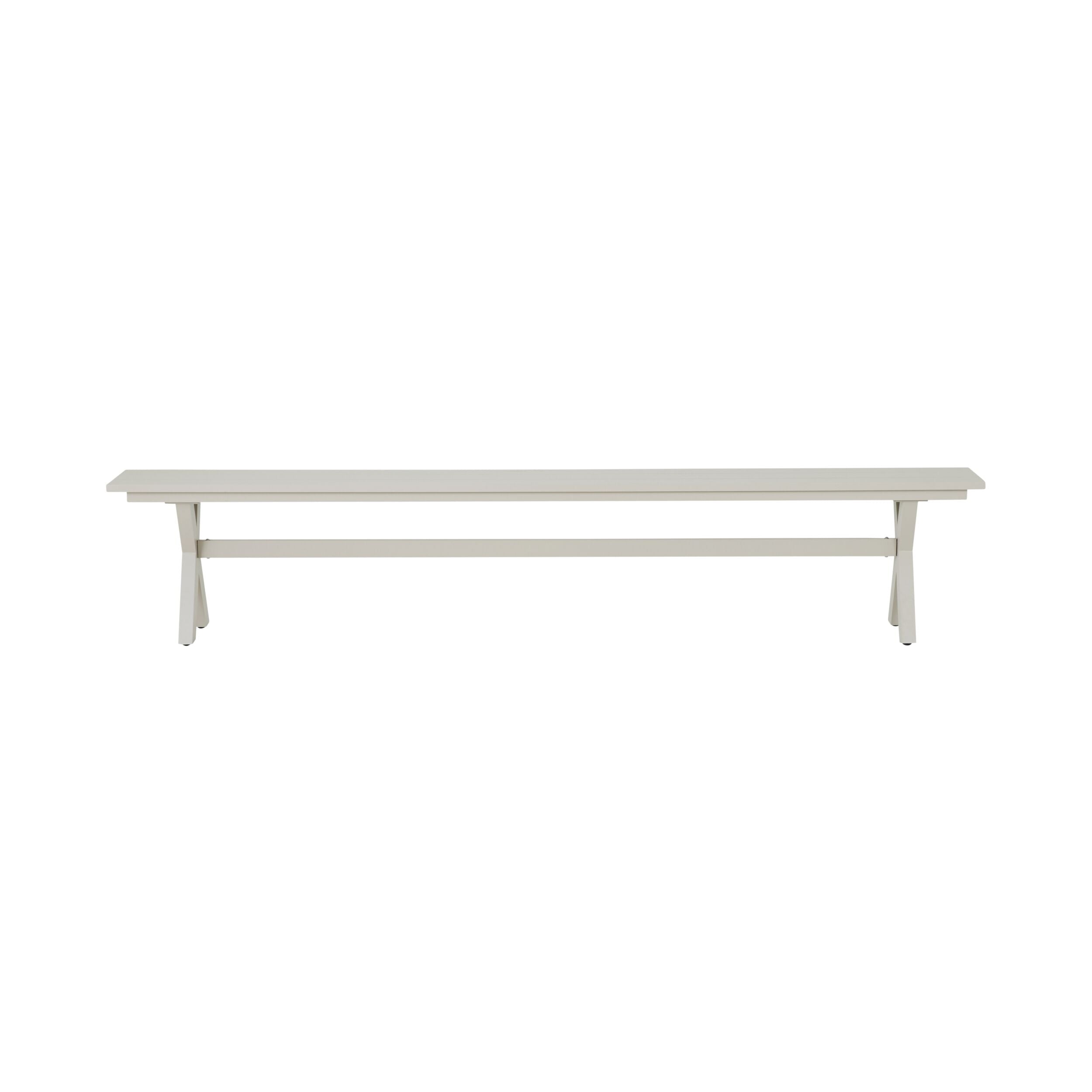 Blake Aluminium Dining Bench 240cm Taupe
