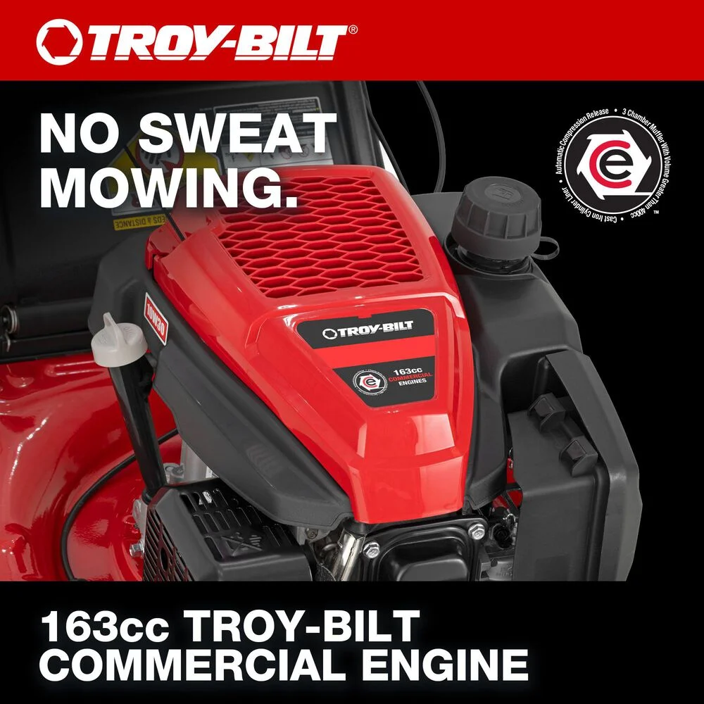 Troy Bilt TB230C | High - Wheel Self - Propelled Mower | 163cc Troy - Bilt Engine | 11