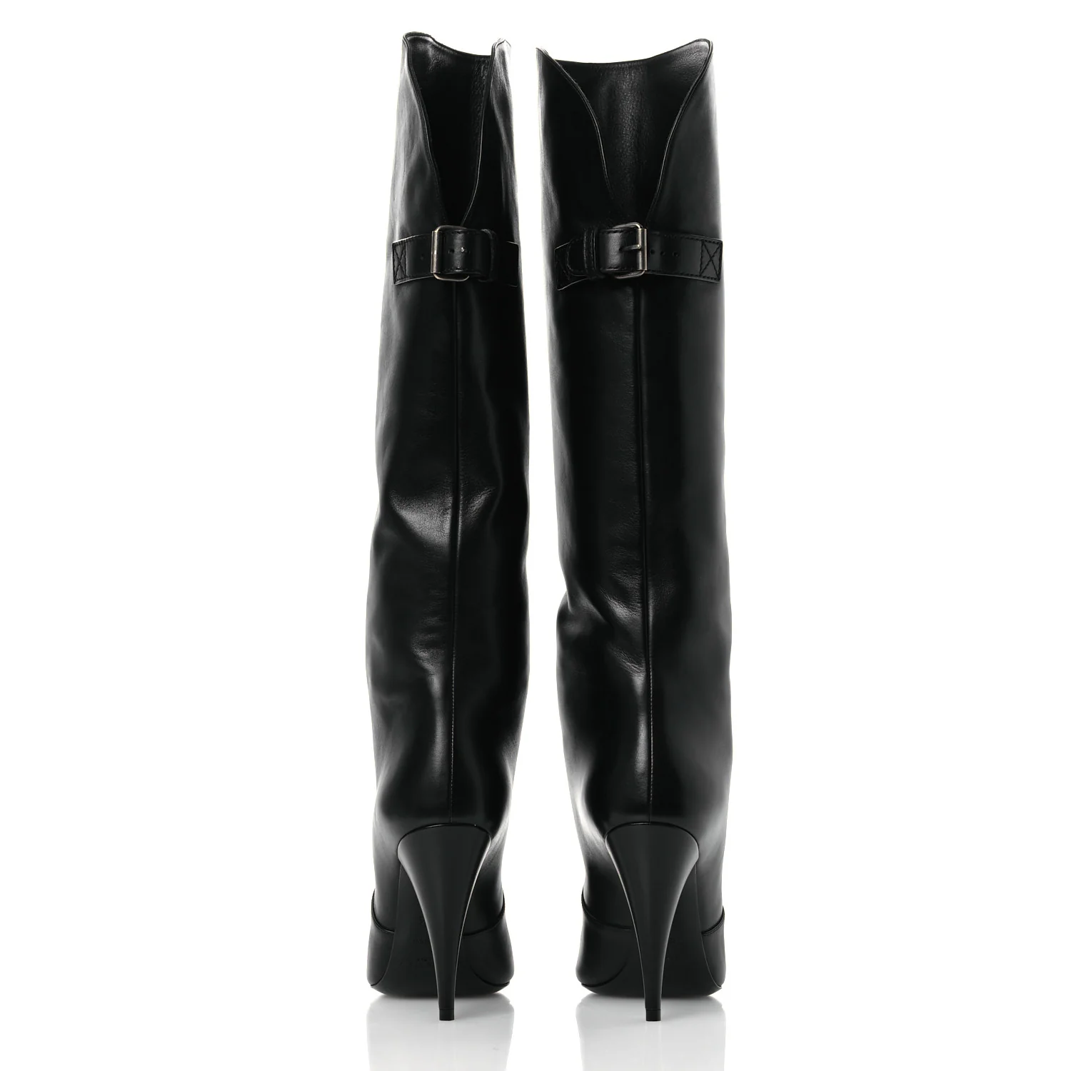Lambskin Koller 110 Tall Boots 36.5 Black