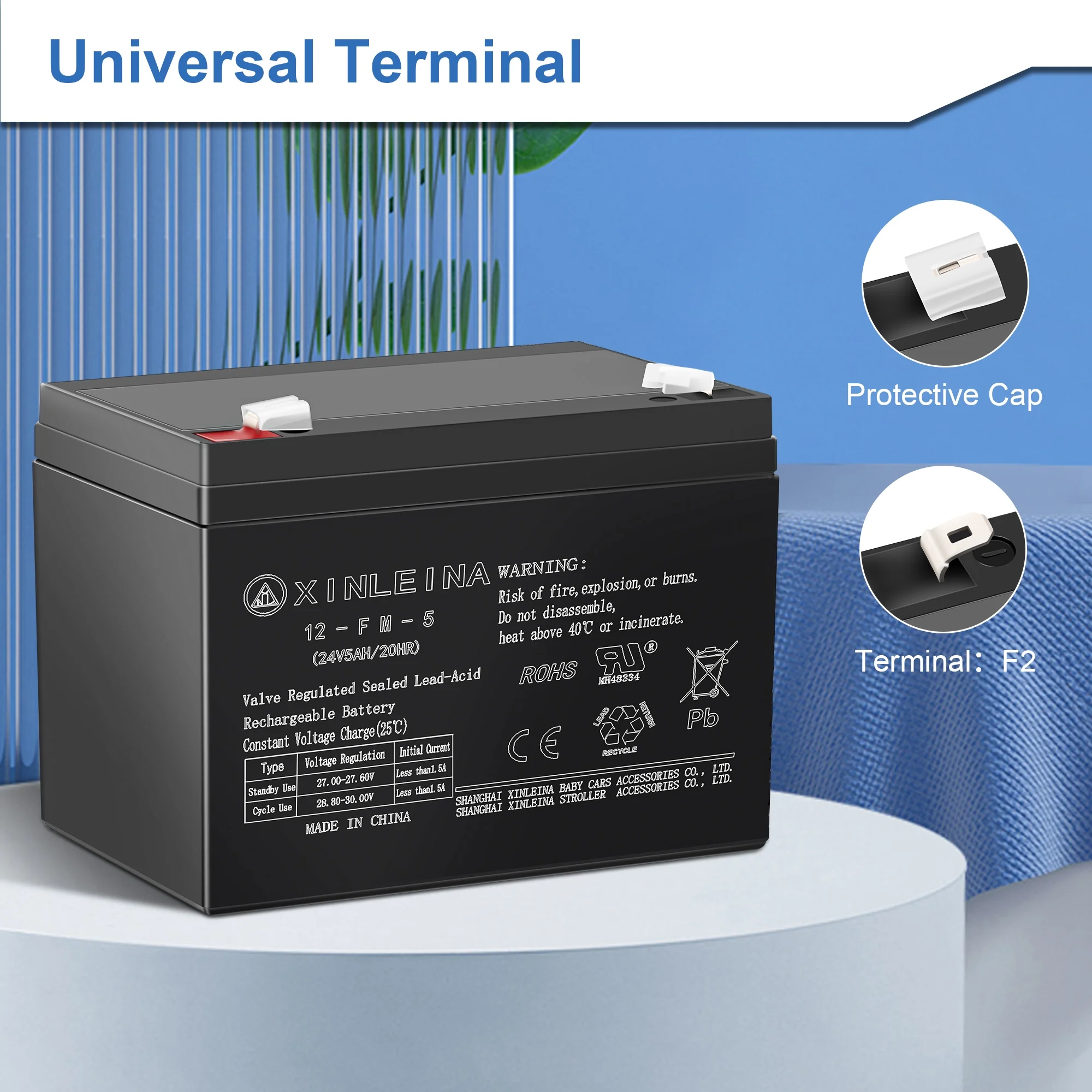 24V 5Ah Rechargeable Sealed Lead Acid Battery Suitable for Most Kids Ride on Car Battery Accessories - Image 4