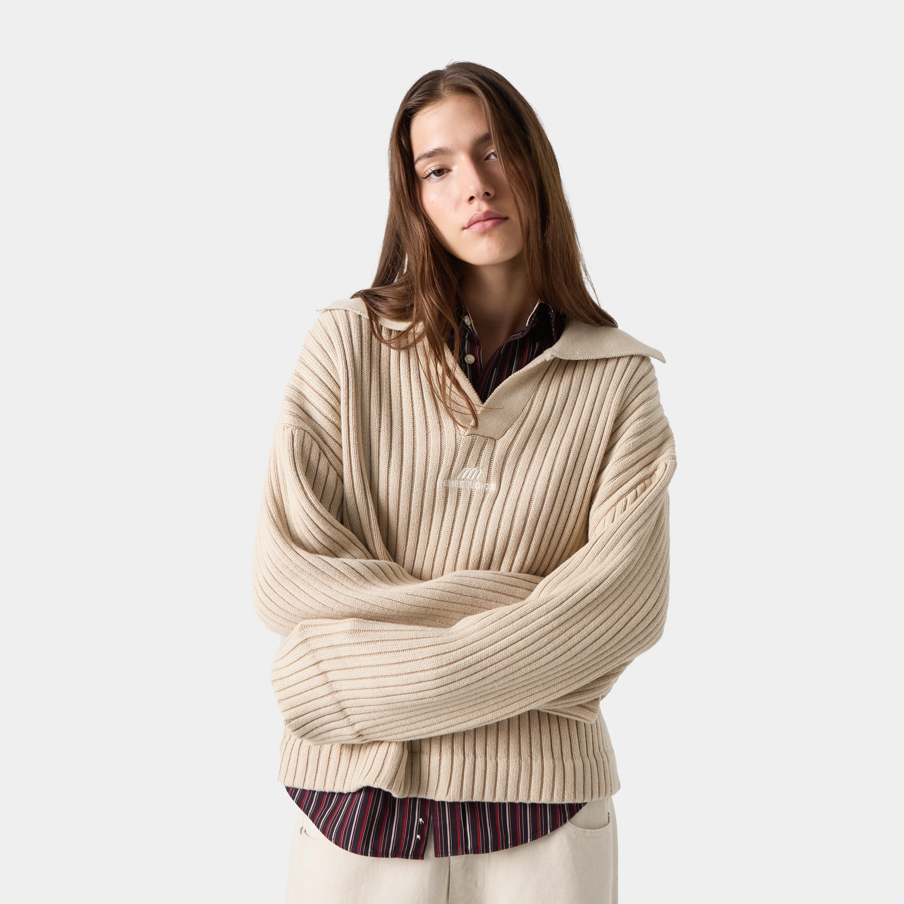 Swan Baggy Knit Sweater