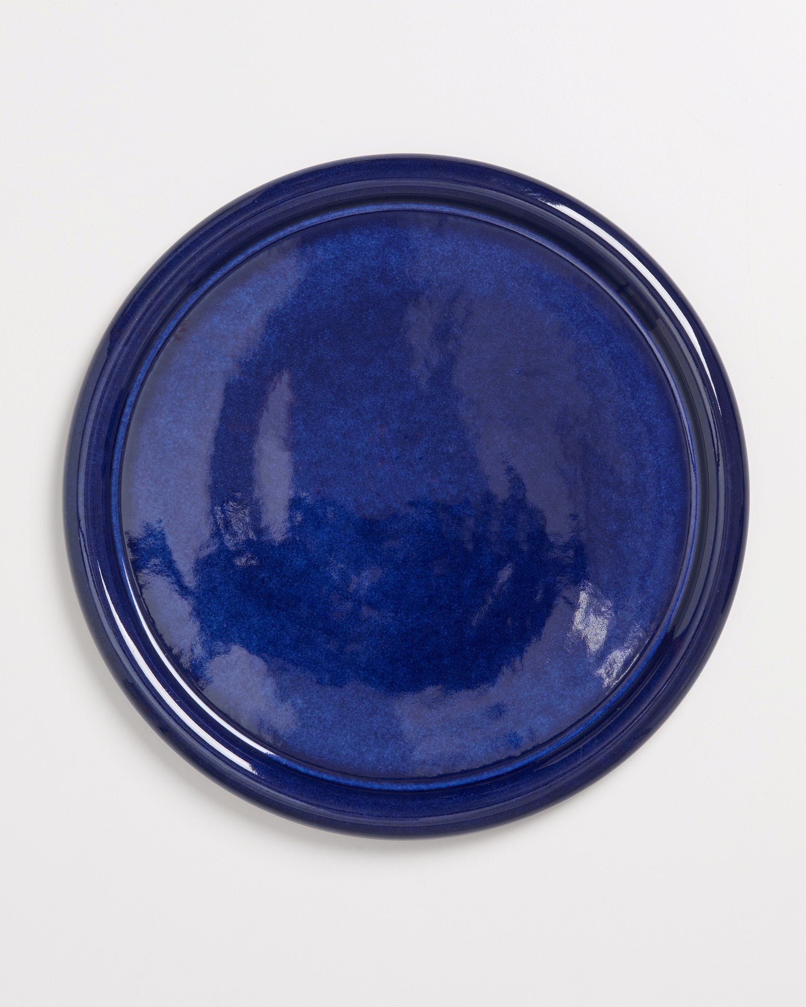 OVAR - PLATE LARGE DARK BLUE