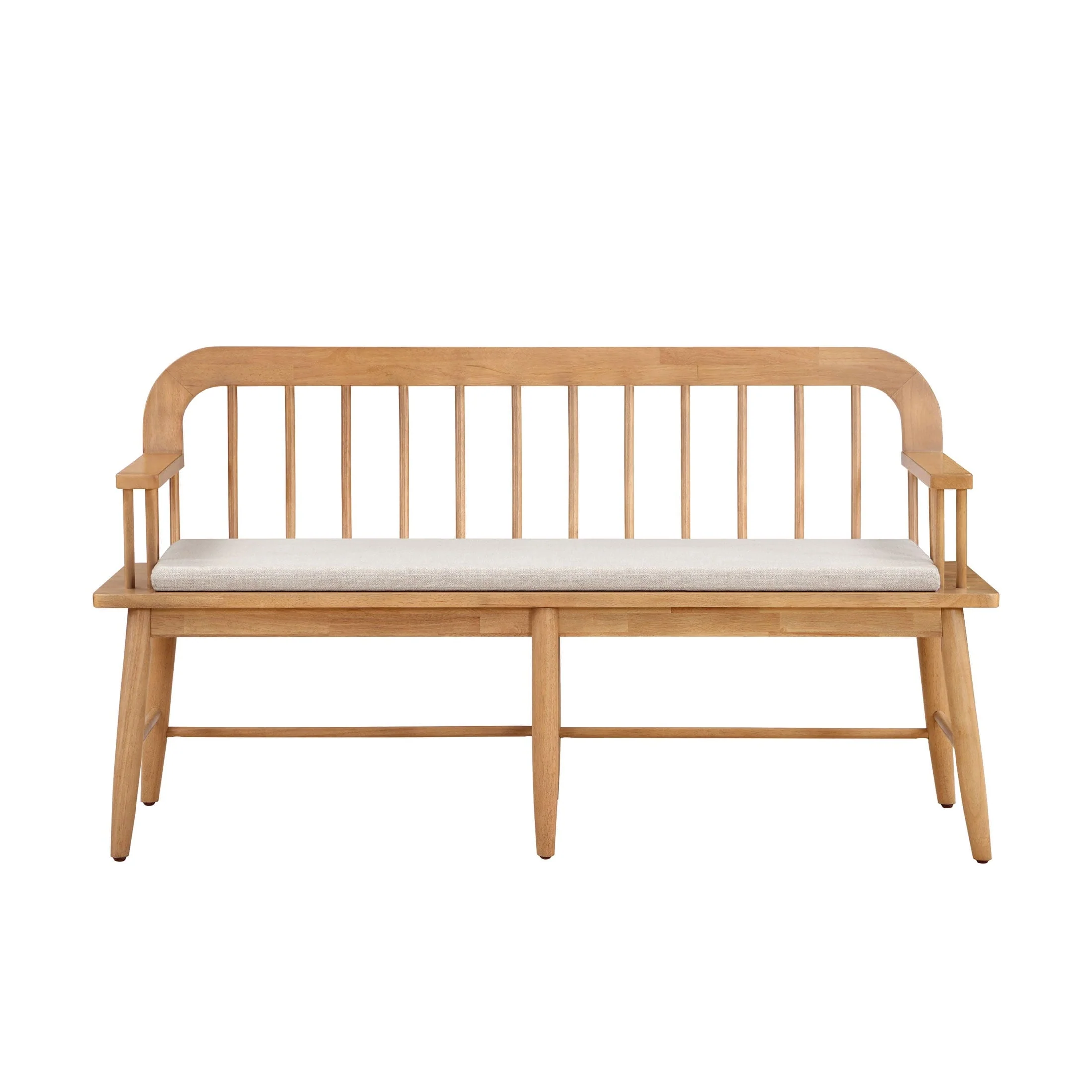 Windemere Solid Wood Bench, Natural Oak finish, by Dave Jenny Marrs - Image 4