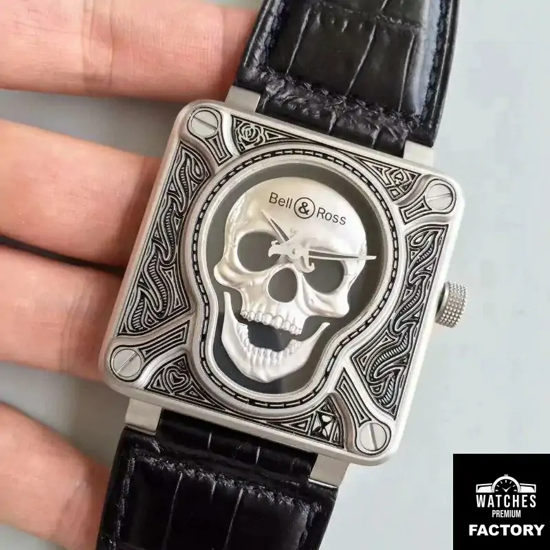 Bell & Ross BR 01 Burning Skull Black Dial