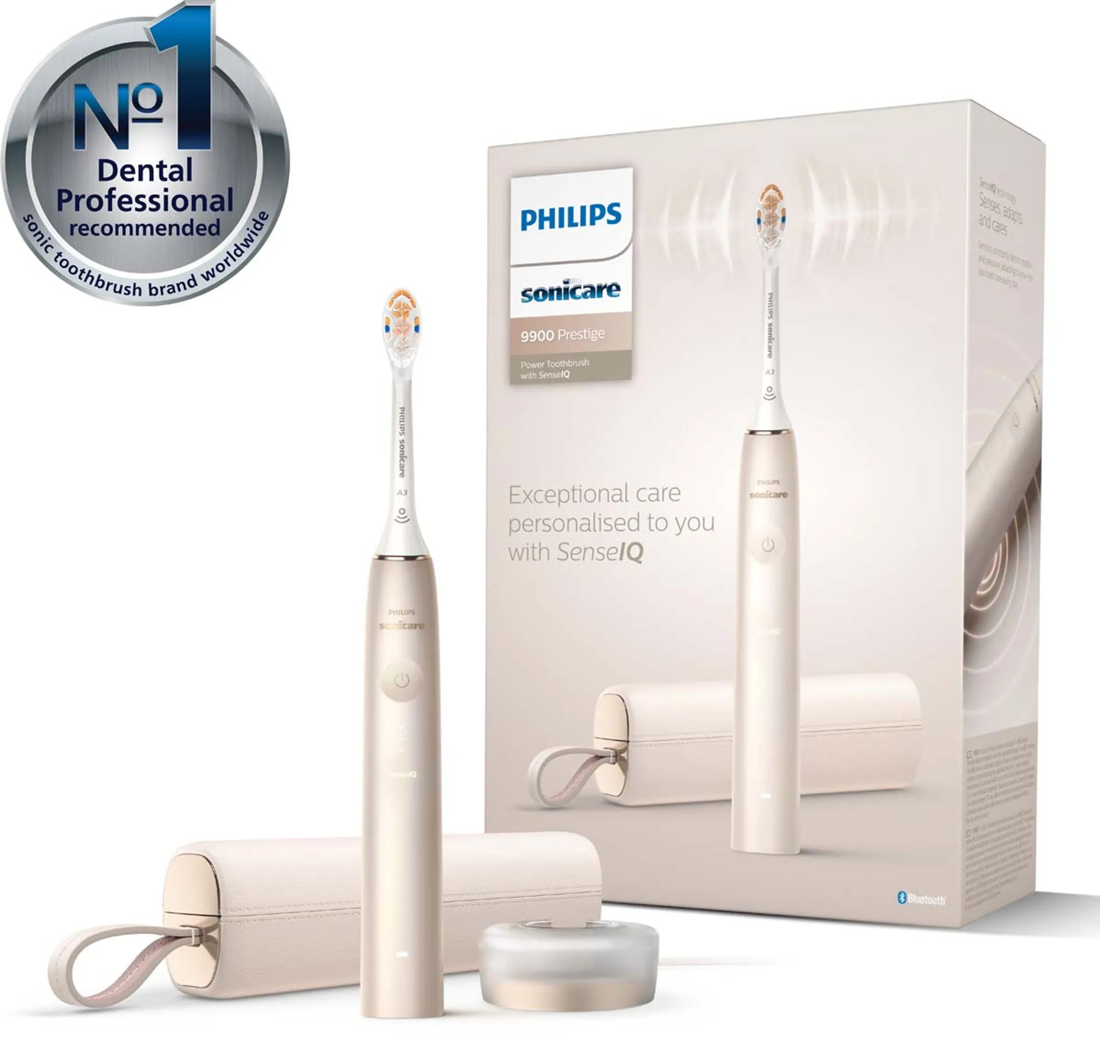Philips Elektrische tandenborstel Sonicare met SenseIQ HX9992/11 Prestige 9900 Series