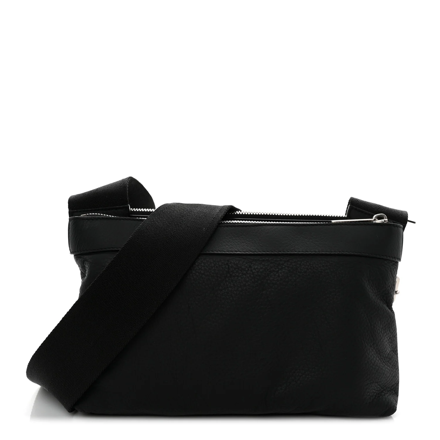 Grained Calfskin Duo Bag Black