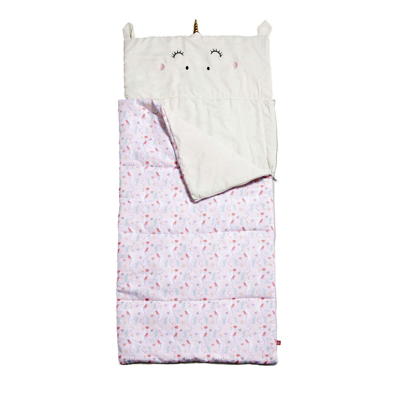Sac de couchage enfant motif licorne rose 70x160cm