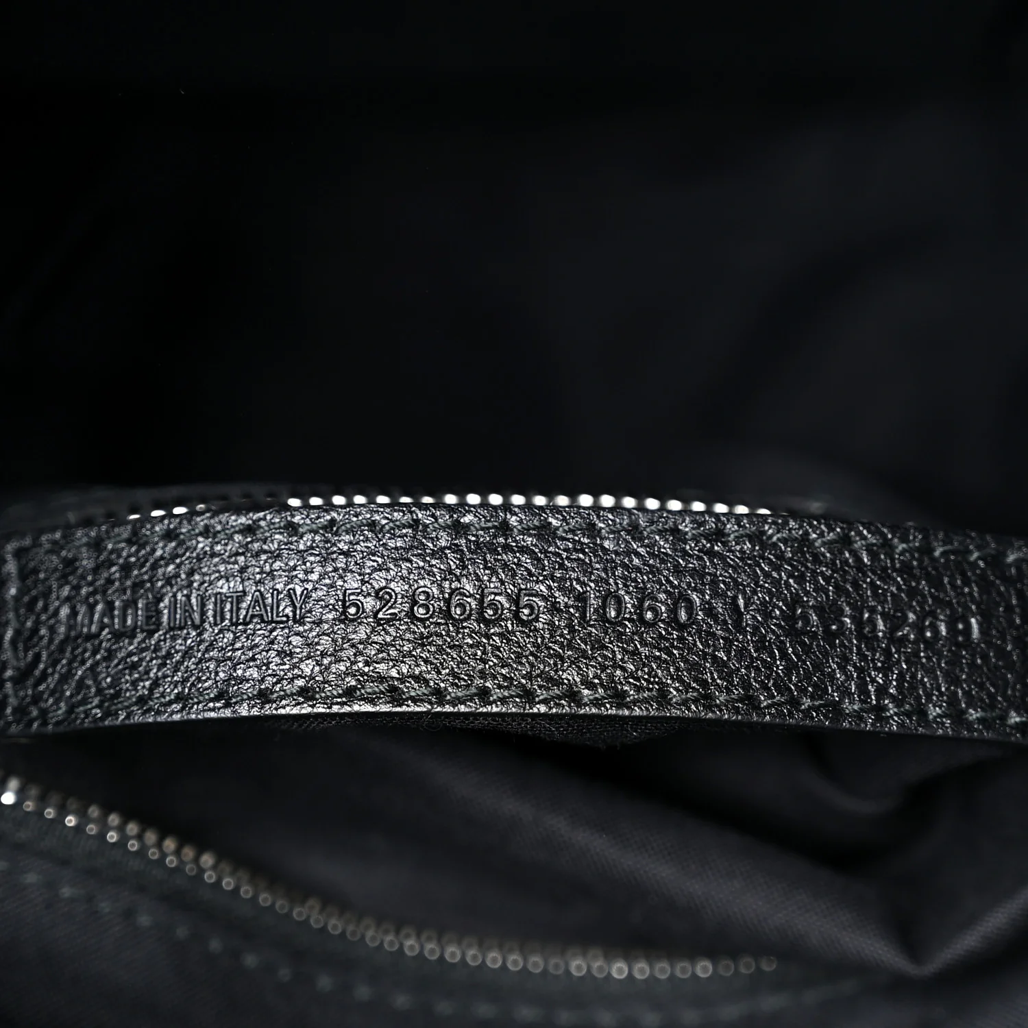 Calfskin Logo XXS Shopping Tote Black