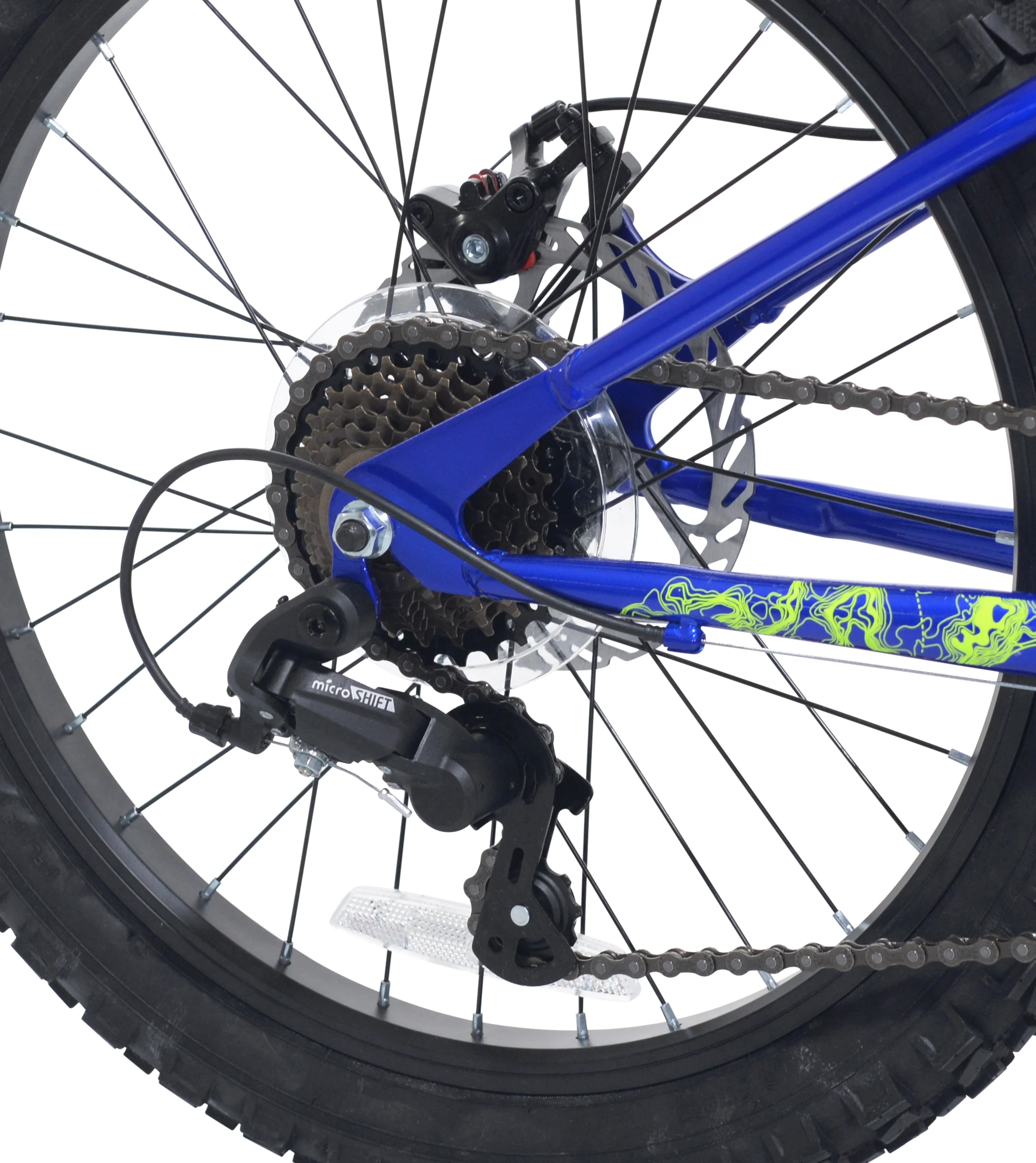 20" Vibe Mountain Bicycle, 7 Speed, Fits Riders 3'11"-4'4", Blue, Teen, Unisex - Image 9