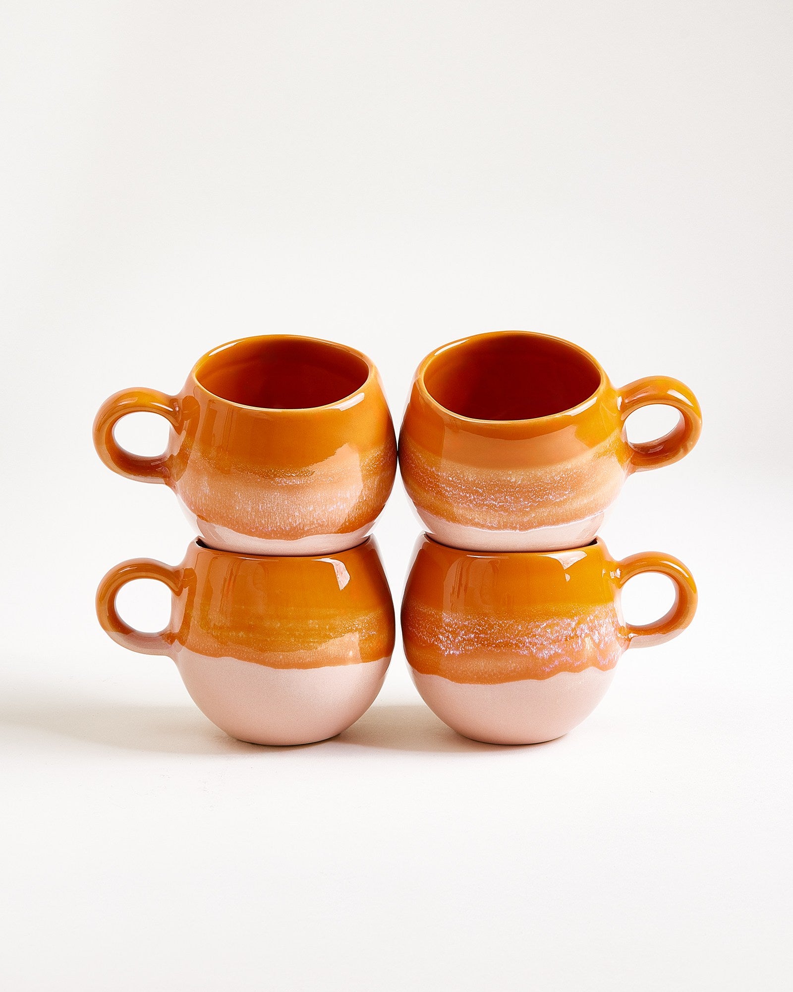 BICA - SMALL MUG ORANGE SET OF 4