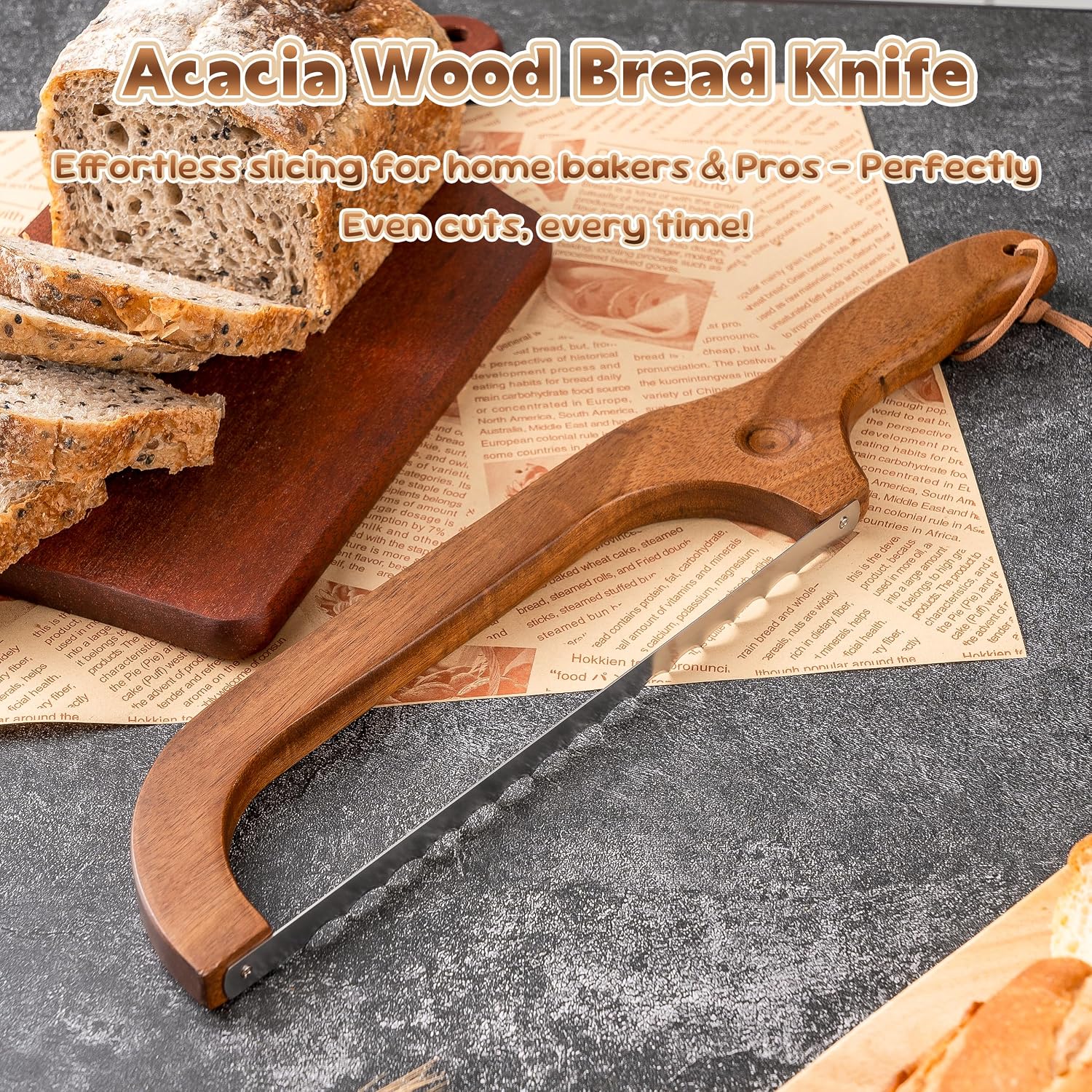 Sourdough Bread Knife for Homemade Bread Cutter, Bread Slicer for Homemade