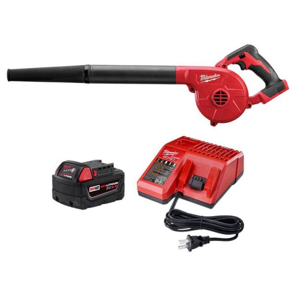 0884-20-48-59-1850 M18 Souffleur compact sans fil 18 V Lithium-Ion avec (1) batterie 5,0 Ah et chargeur