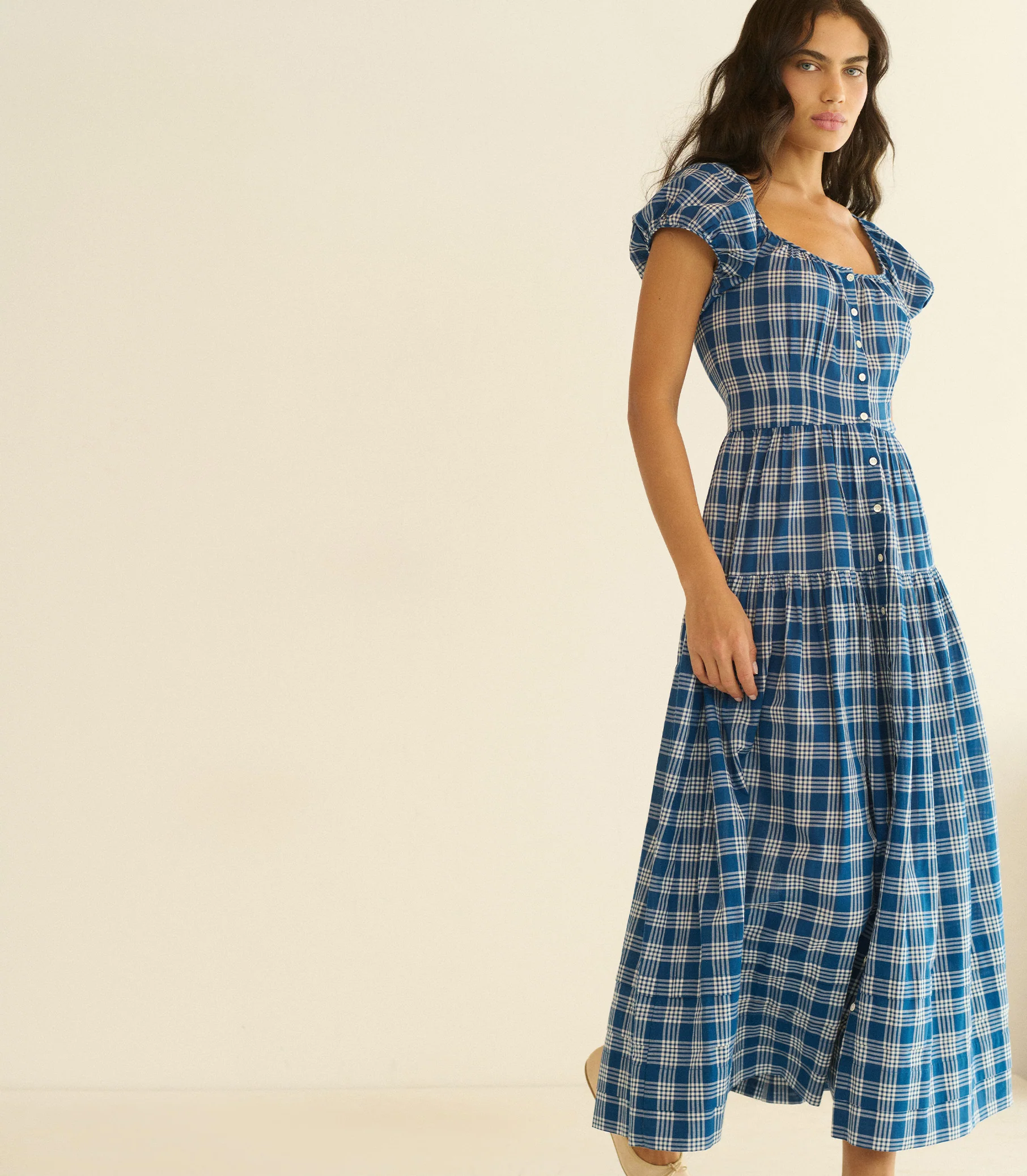 VALENNE DRESS -- DORSET PLAID