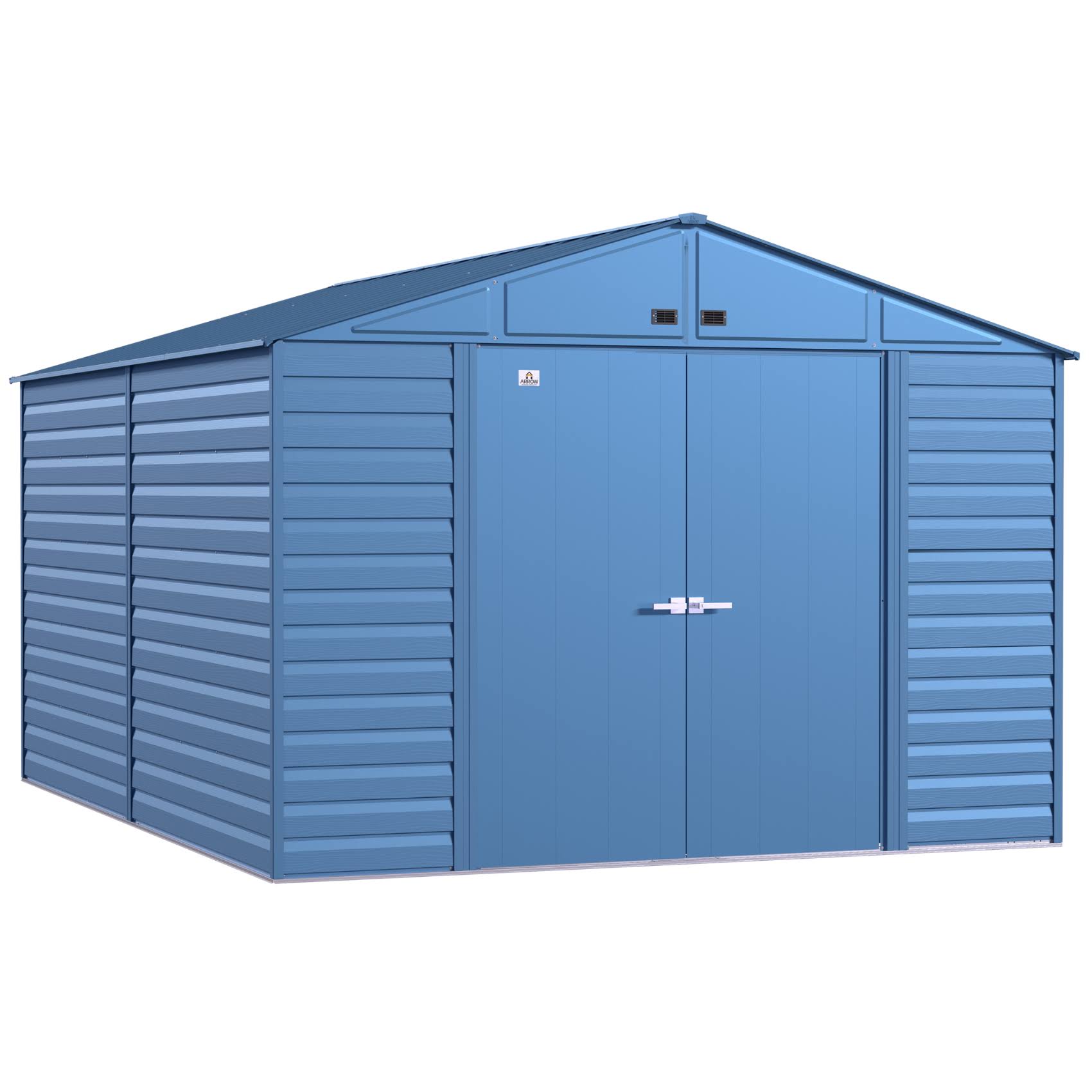 Arrow Select Steel Storage Shed 10x14 - Blue Grey