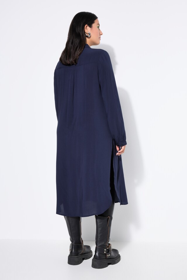 Long Sleeve Viscose Shirt Dress